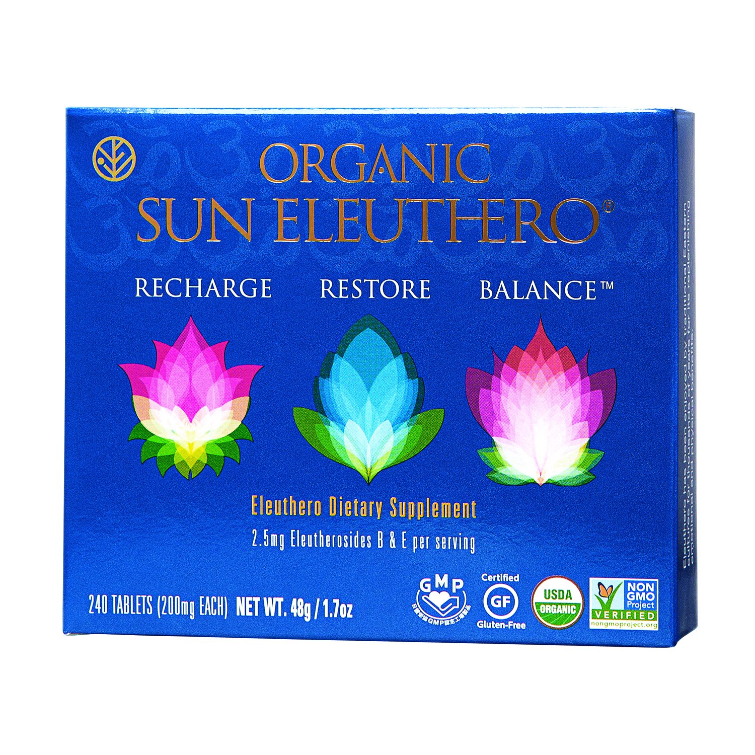 SUN CHLORELLA Eleuthero orgánico Sun – 200mg, 240ct