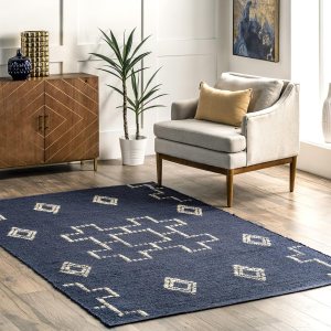 nuLOOM Jacki Alfombra bohemia de yute tejida a mano, 8 x 10 pies, color carbón nuLOOM Jacki Alfombra bohemia de yute tejida a mano, 8 x 10 pies, color carbón