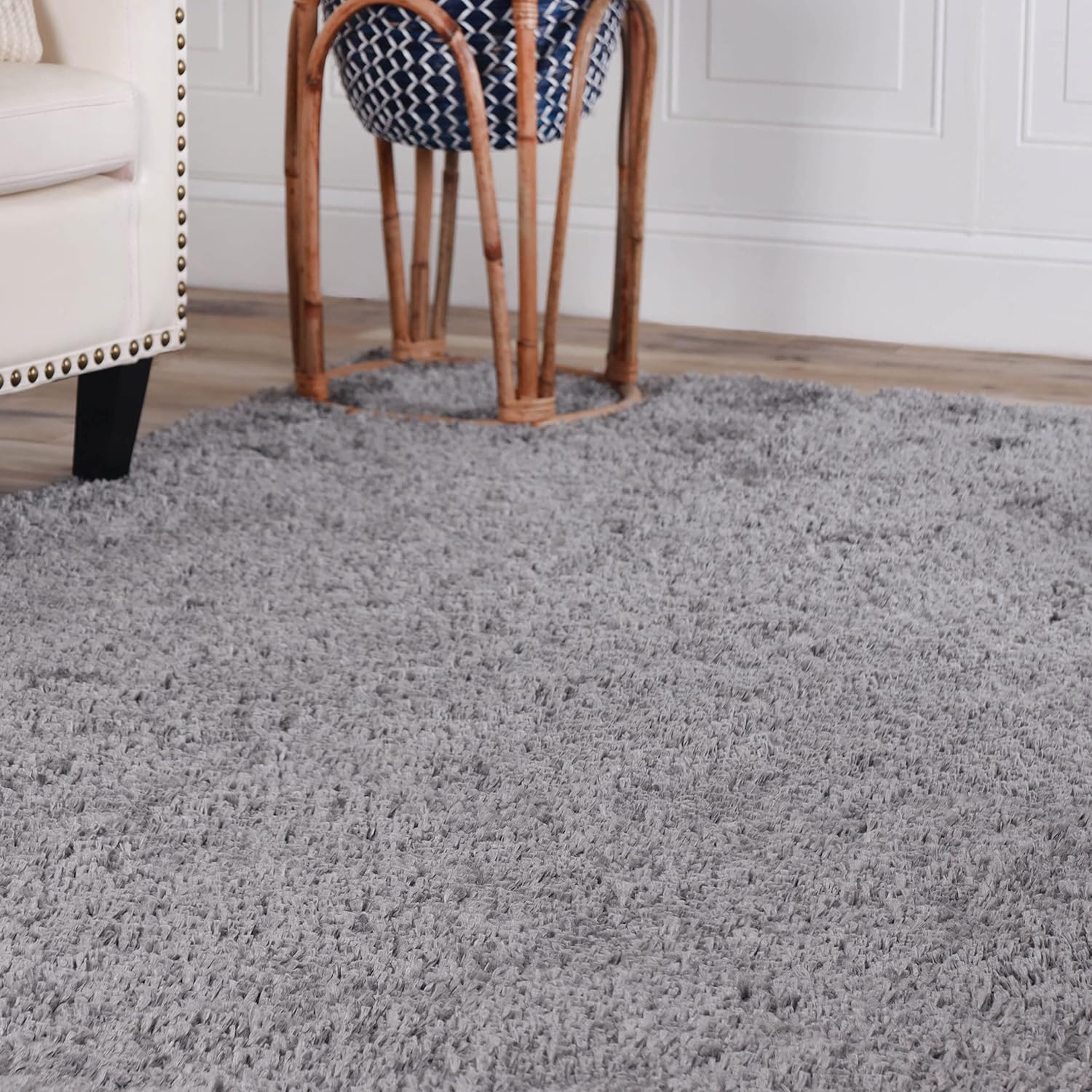 Superior Alfombra grande para interiores con respaldo de algodón, ultra afelpada y suave, mullida para sala de estar, dormitorio, oficina, sala de