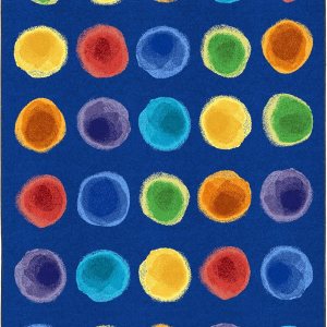Joy Carpets Watercolor Spots – Alfombra de área de 7 pies 8 pulgadas x 10 pies 9 pulgadas, color arcoíris Joy Carpets Watercolor Spots – Alfombra de área de 7 pies 8 pulgadas x 10 pies 9 pulgadas, color arcoíris
