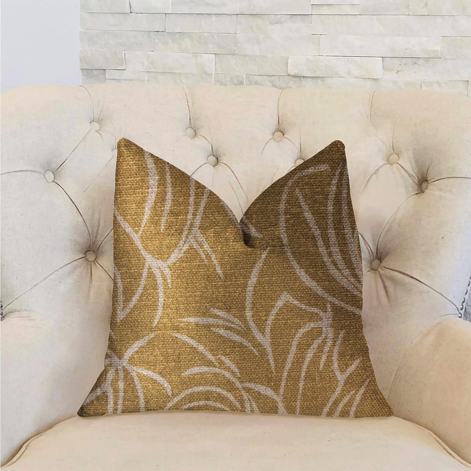 Plutus Mira Mirage – Almohada de lujo, 18 x 18 pulgadas