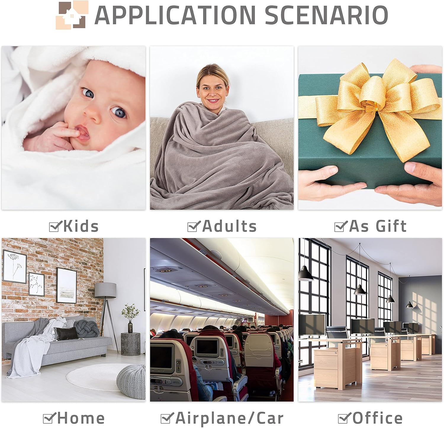 Manta de patatas de regalo para niñas y mujeres, manta súper suave y acogedora para sofá, cama, sofá, oficina, decoración para todas las estaciones,