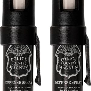 Police Magnum Mini Pepper Spray Self Defense Safety Tool- Hands Free Belt Clip Holder- Small Discreet Canister Case- Made in The USA- 2 Pack 12oz Police Magnum Mini Pepper Spray Self Defense Safety Tool- Hands Free Belt Clip Holder- Small Discreet Canister Case- Made in The USA- 2 Pack 12oz