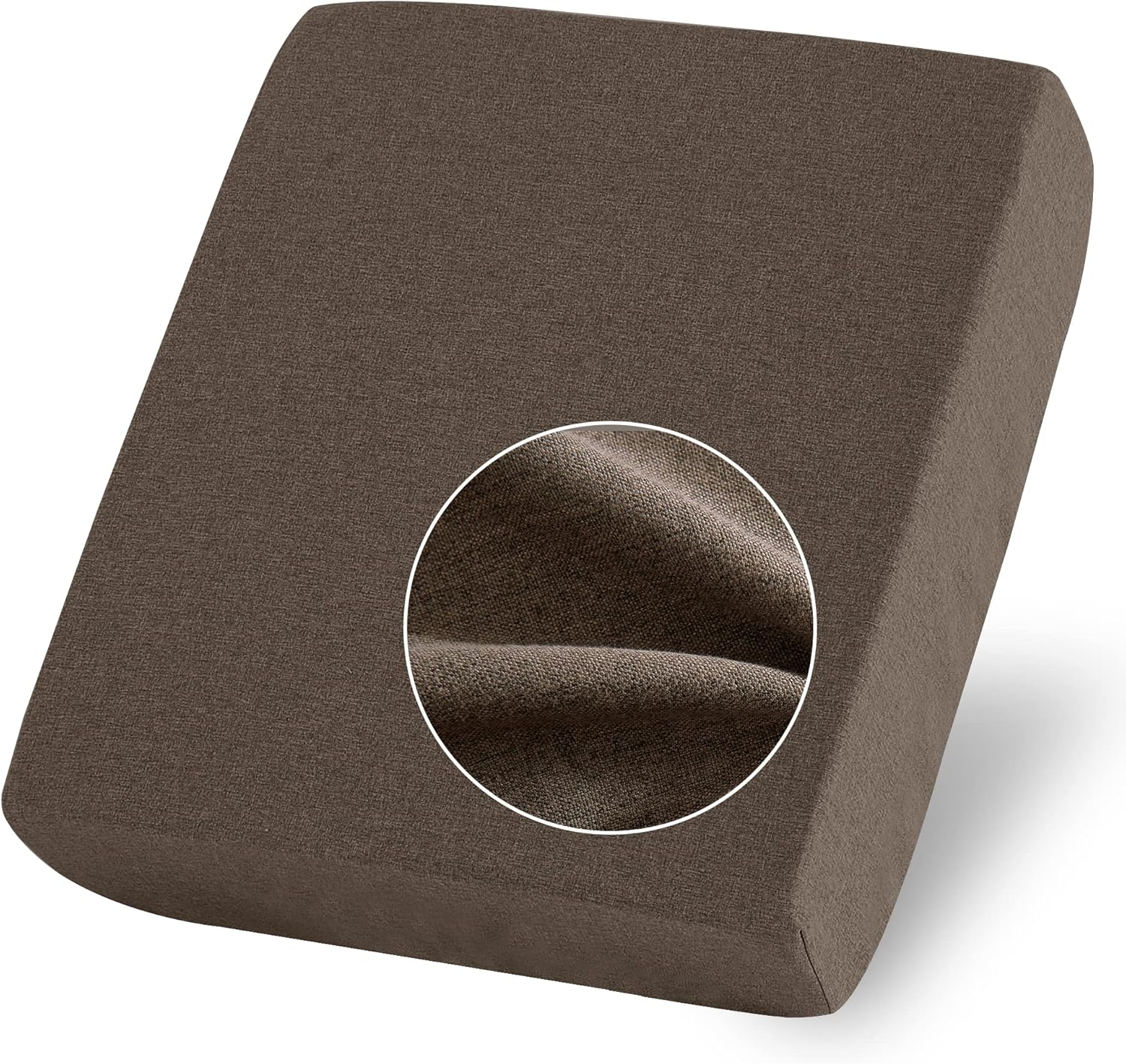StangH Fundas de cojín de lino para sofá  Fundas individuales para sillas con parte inferior de velcro para niños, asientos de patio al aire libre,