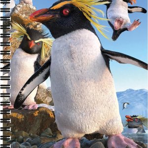 3D LiveLife Cuaderno Rockhoppers de Deluxebase. Cuaderno lenticular de pingüino 3D forrado de 80 páginas. 8.5 x 5.5 pulgadas. Excelente papelería 3D LiveLife Cuaderno Rockhoppers de Deluxebase. Cuaderno lenticular de pingüino 3D forrado de 80 páginas. 8.5 x 5.5 pulgadas. Excelente papelería