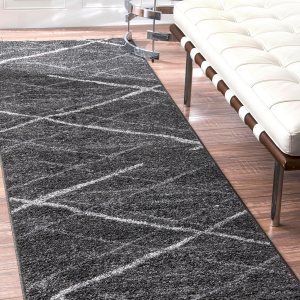nuLOOM – Alfombra de pasillo contemporánea Thigpen, 2 pies 6 pulgadas x 12 pies, color gris oscuro nuLOOM – Alfombra de pasillo contemporánea Thigpen, 2 pies 6 pulgadas x 12 pies, color gris oscuro