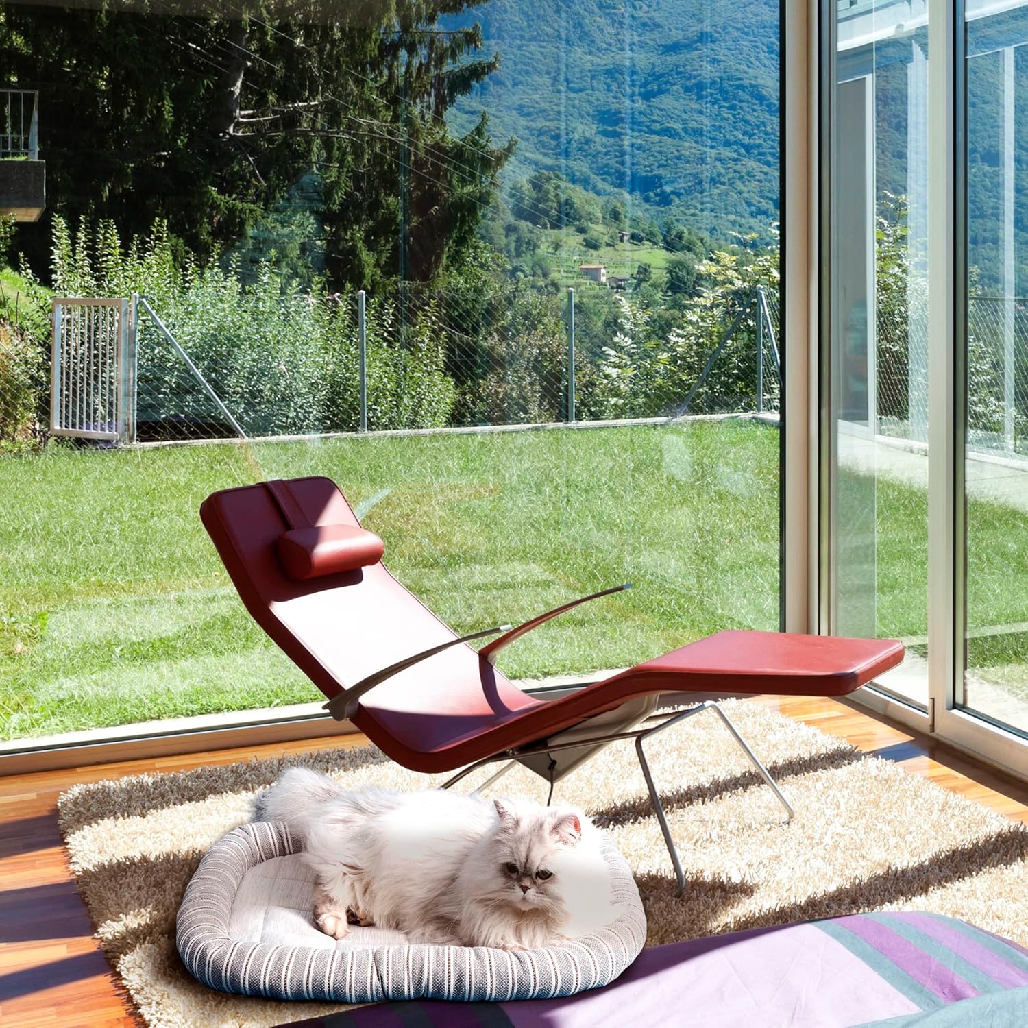 Tapete de enfriamiento para mascotas, impermeable, lona de algodón y lino, almohadillas de hielo lavables de verano para gatos y perros pequeños,