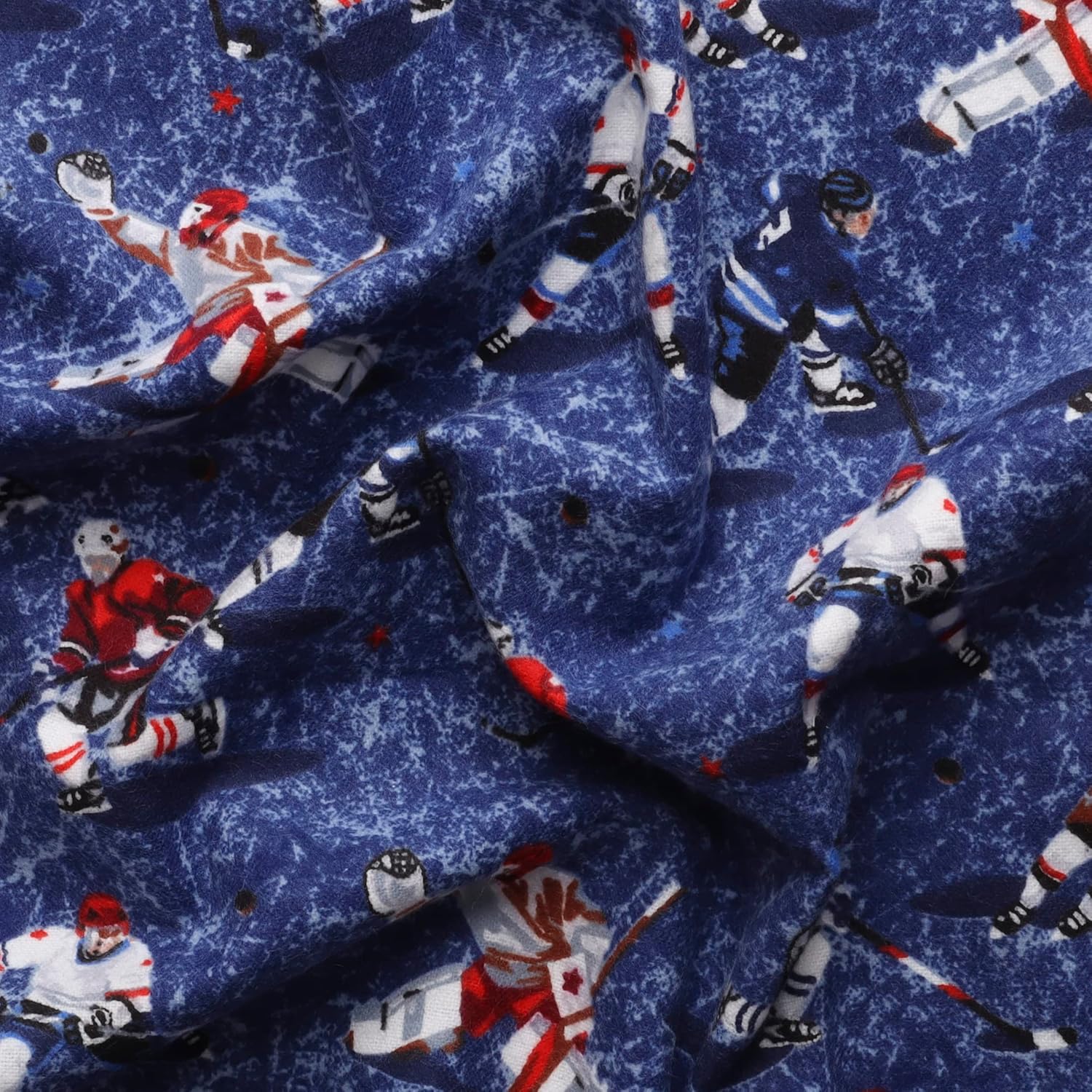 Mook Fabrics Franela PRT Hockey, corte gris por The Yard