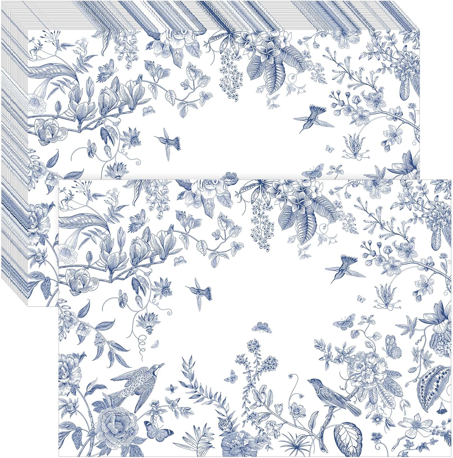 100 manteles individuales de papel desechables para mesa de comedor, manteles individuales a granel, para decoración de mesa de cena, despedida de