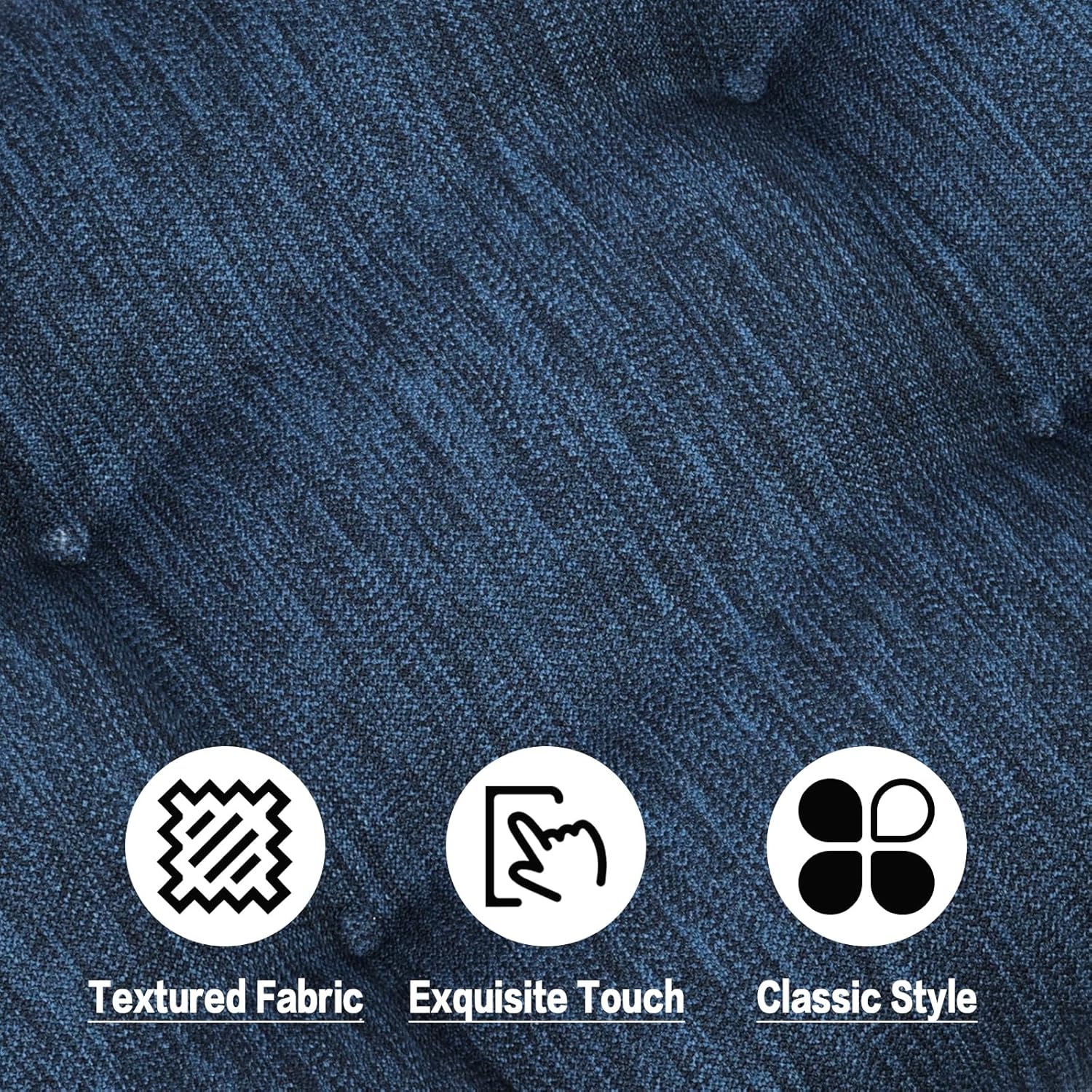 baibu Cojín de banco clásico de color sólido de 36 pulgadas con lazos, súper suave, para interiores y exteriores, cojín de espuma de tamaño estándar
