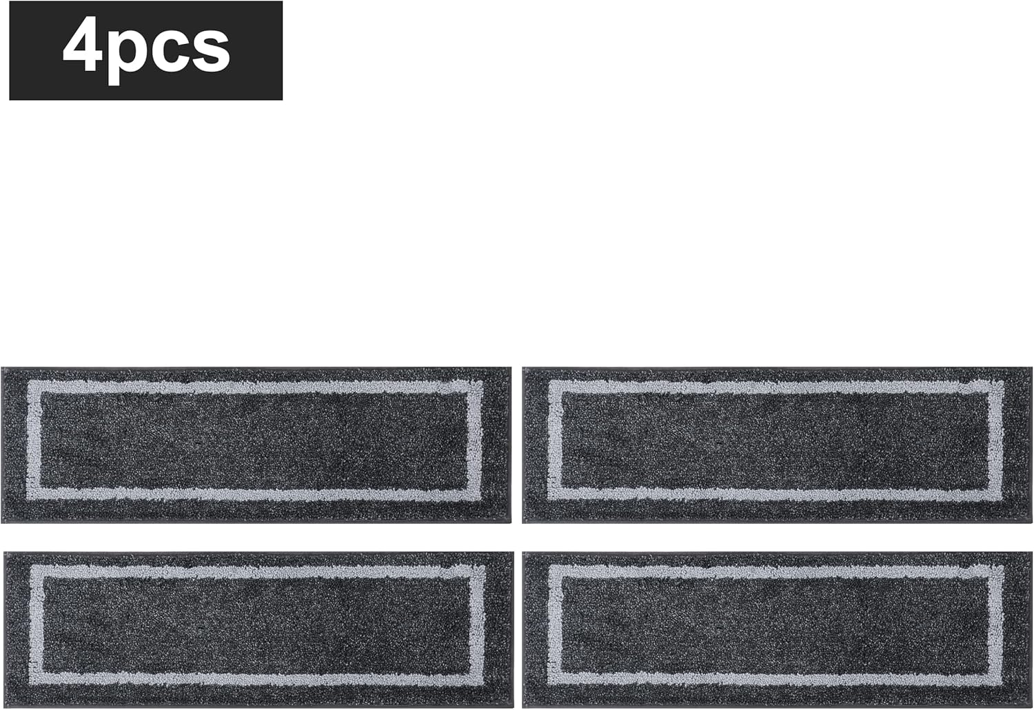COSY HOMEER Alfombra antideslizante suave de 28 x 9 pulgadas, para interiores en peldaños de madera, alfombras para niños y perros, 100 % poliéster,