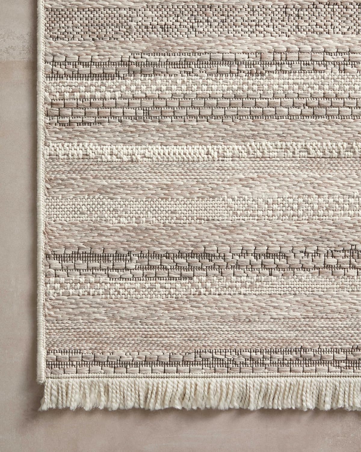 Loloi Amber Lewis x Loloi Malibu Collection MAB-02 – Alfombra de pasillo para interior y exterior, 2′-3″ x 7′-7″, color marfilmulticolor