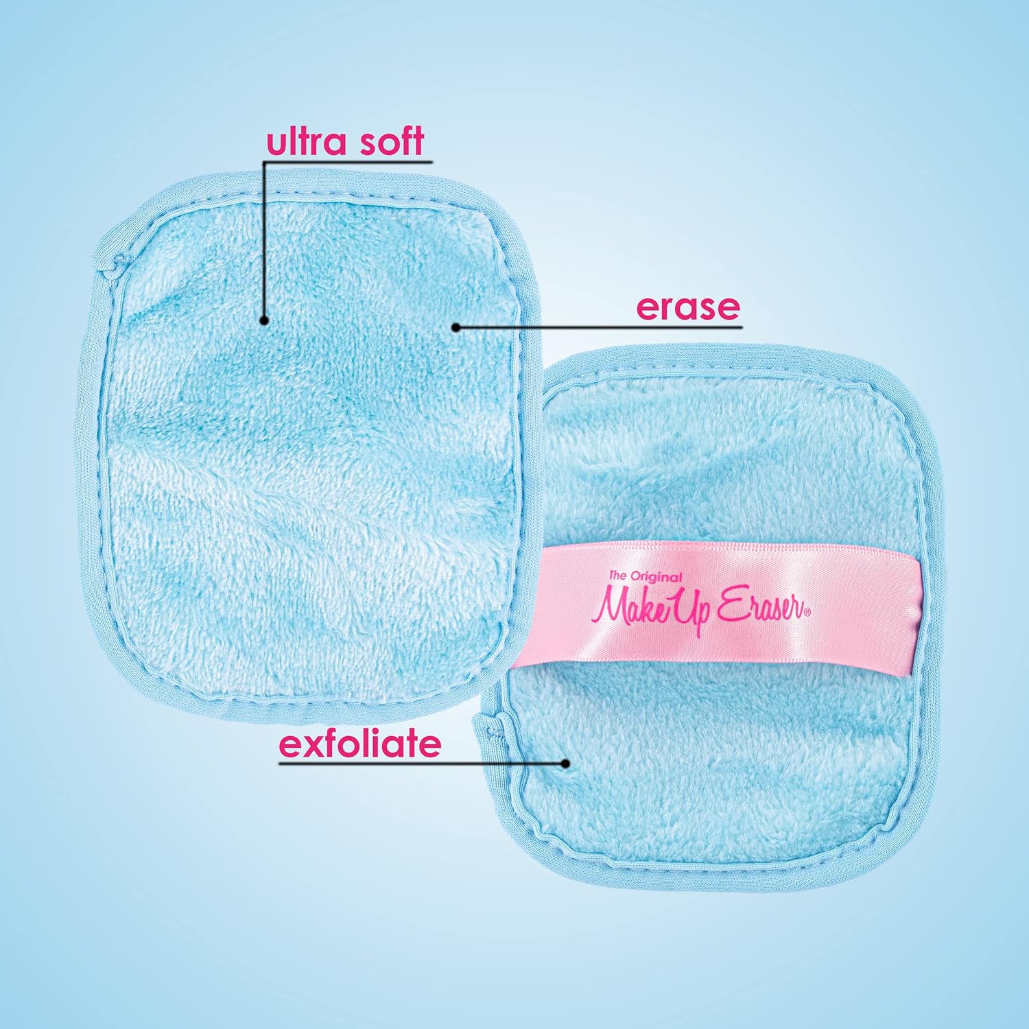 Makeup Eraser El juego original de 7 días, borra todo el maquillaje con solo agua, incluyendo rímel impermeable, delineador, base, lápiz labial,