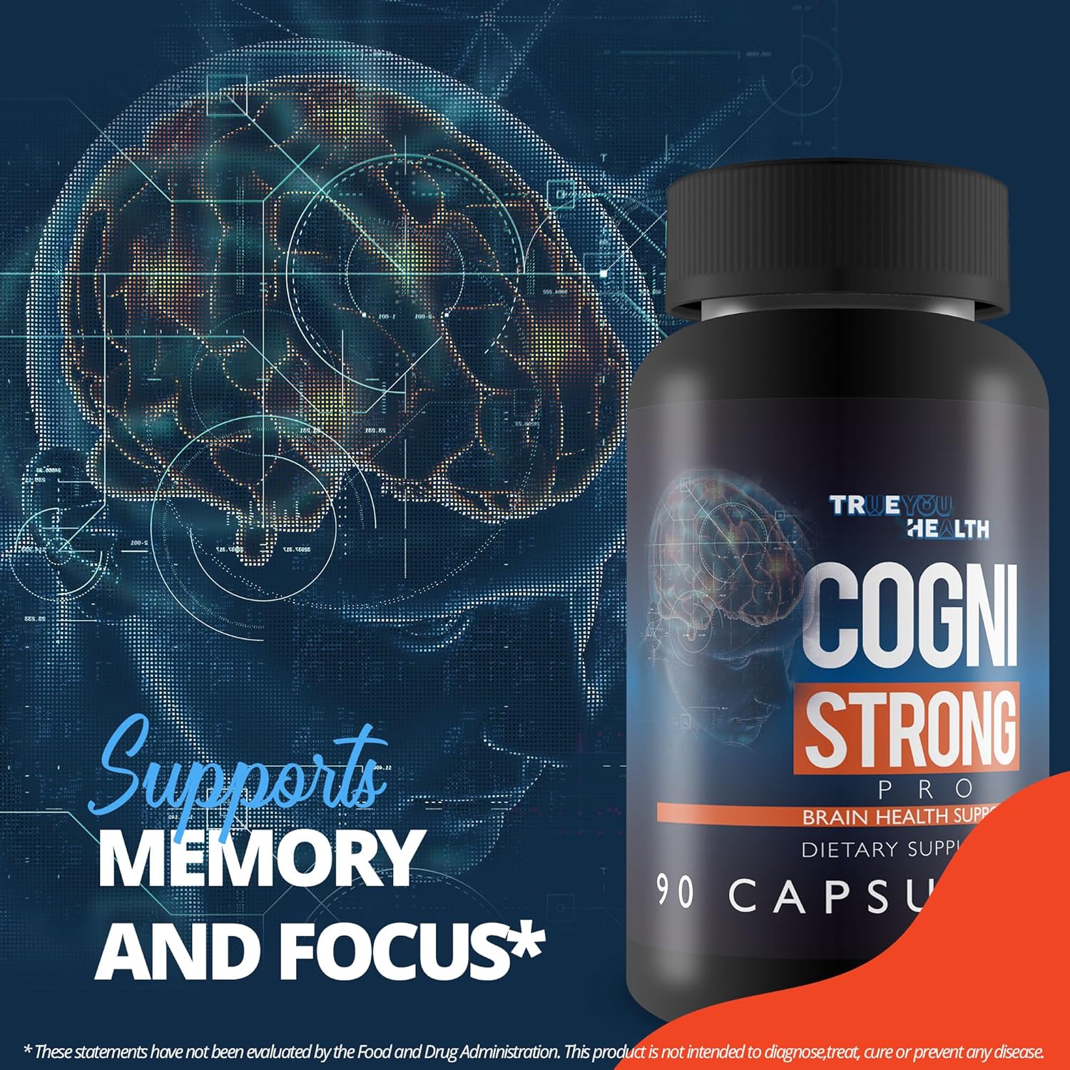 Cogni Strong Pro – Suplemento de apoyo a la salud cerebral para la memoria, la concentración, la claridad y el estado de ánimo, suplementos de salud