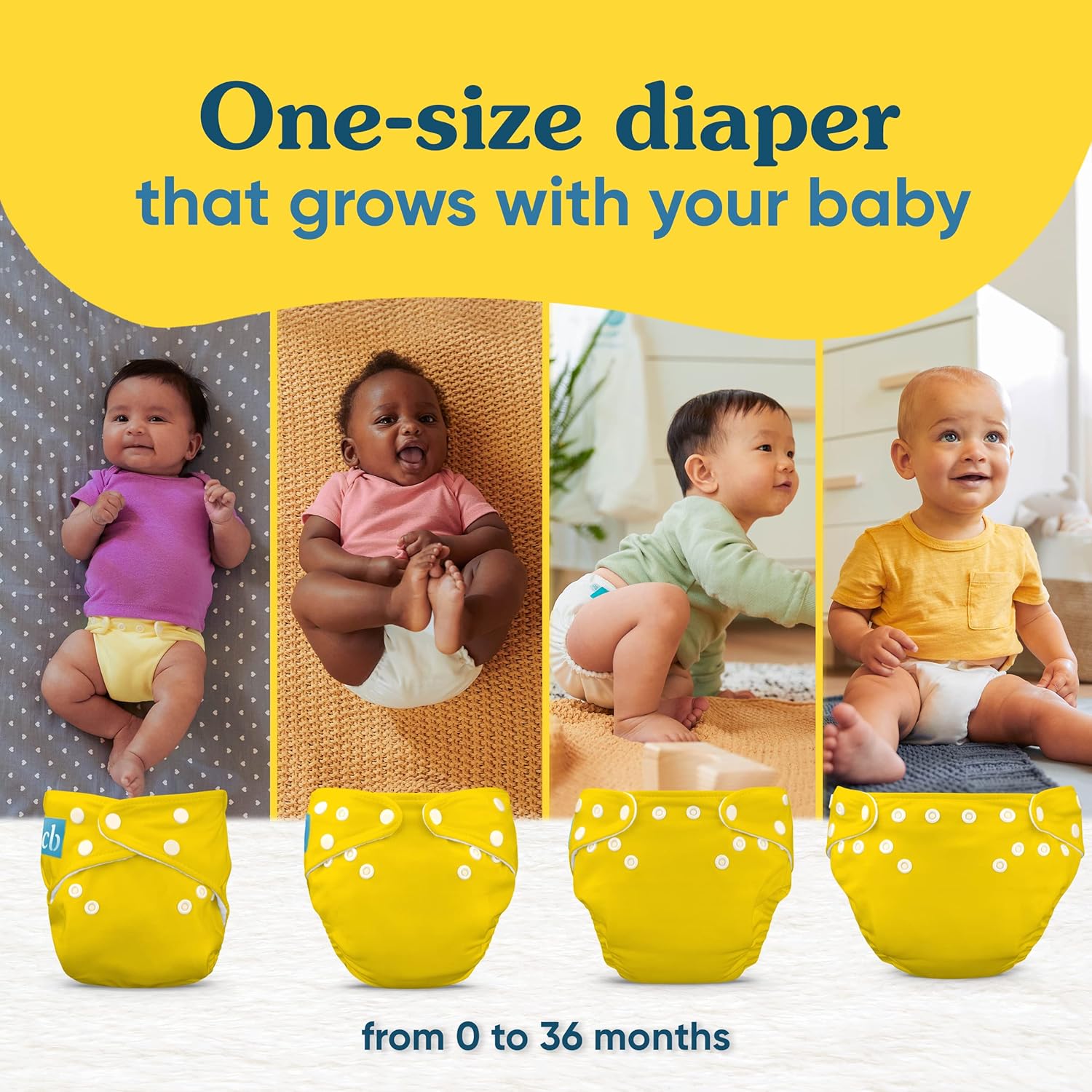 Charlie Banana Pañales de tela lavables reutilizables, ajustables, talla única, para bebés y niños, pañales de bolsillo suave con inserciones