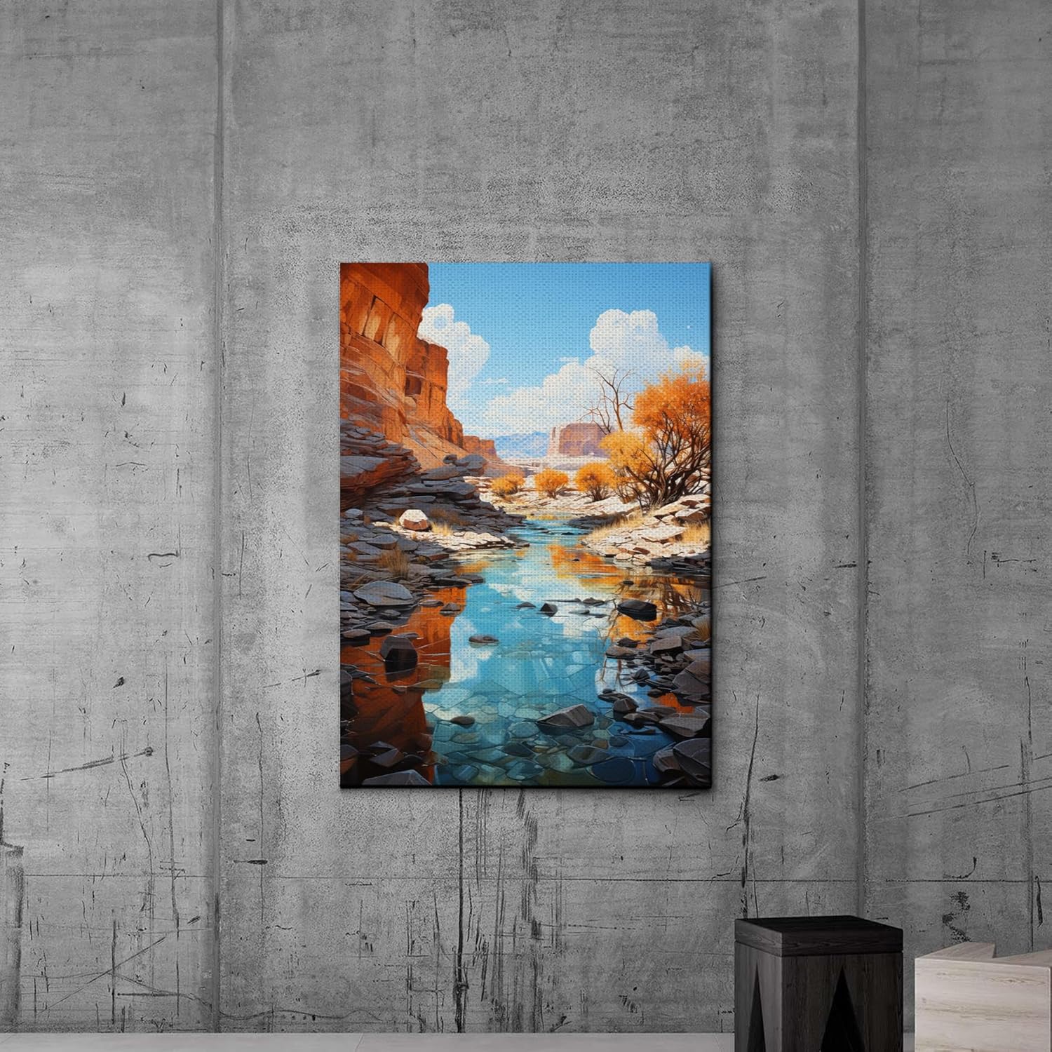 Red Mesa, Archival Print of Landscape Prints of Red Mountain in Mesa, Arizona, Decor Canvas, Art Decor