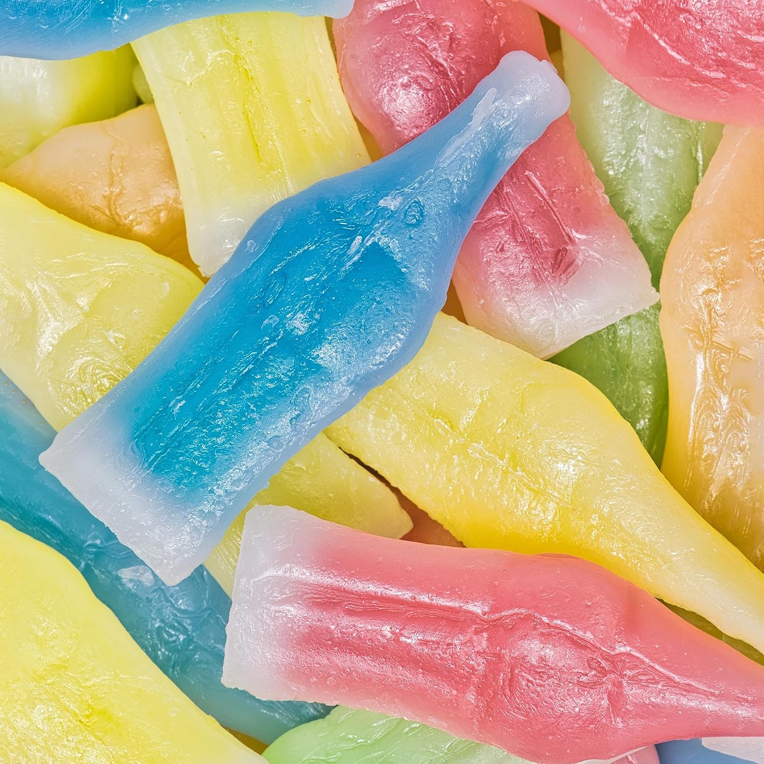 Botella de cera para dulces rellenas con jarabes saborizados, botellas de cera vintage Candys Nik-L-Nips de caramelos surtidos a granel  15 onzas
