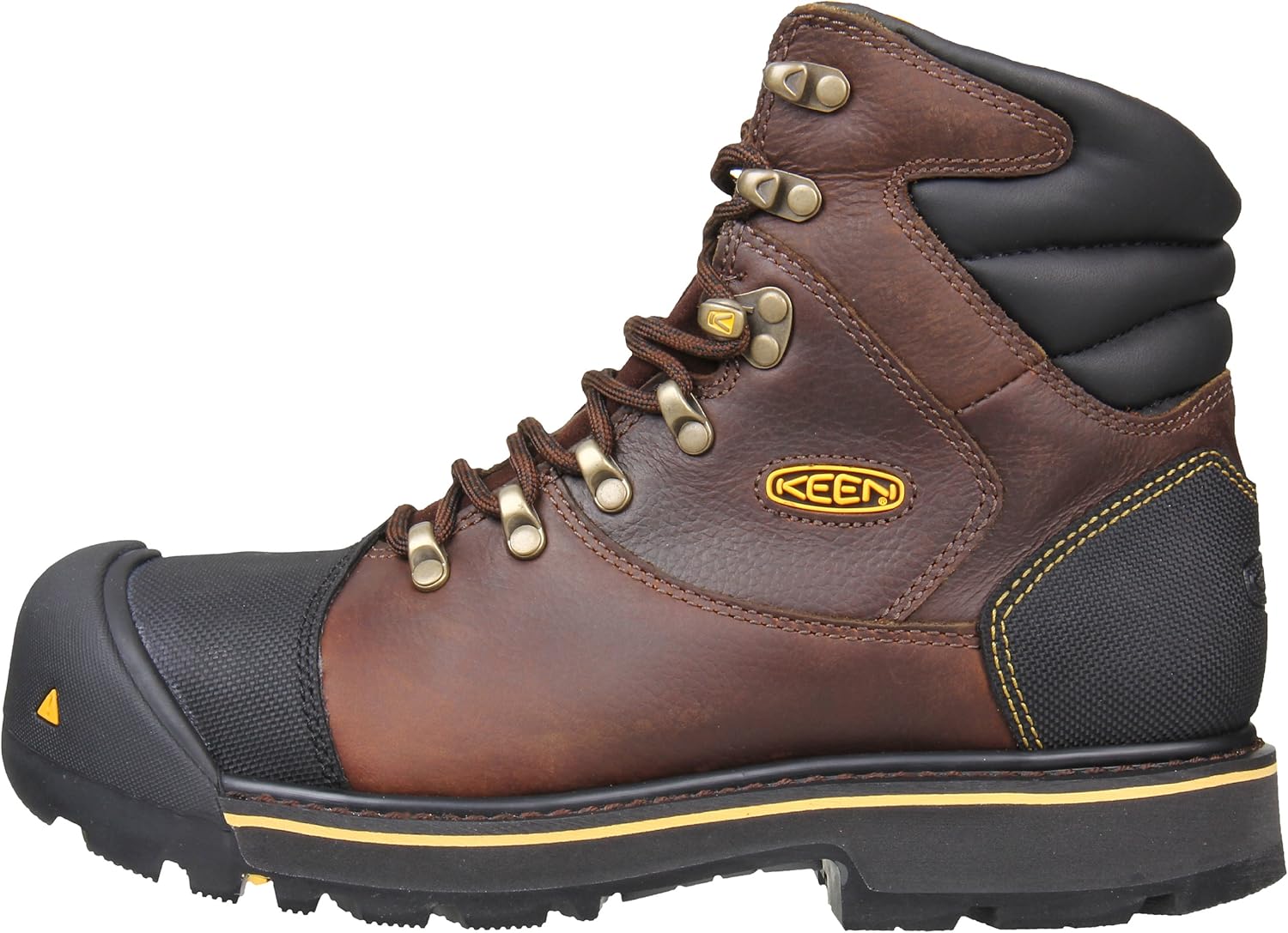 KEEN Utility Botas de trabajo impermeables Milwaukee con punta de acero de 6 pulgadas para hombre