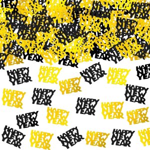 KatchOn, Confeti de Año Nuevo dorado y negro, 1.8 onzas, paquete de 500  Confeti de Año Nuevo 2024, suministros de fiesta de Año Nuevo 2024 KatchOn, Confeti de Año Nuevo dorado y negro, 1.8 onzas, paquete de 500  Confeti de Año Nuevo 2024, suministros de fiesta de Año Nuevo 2024