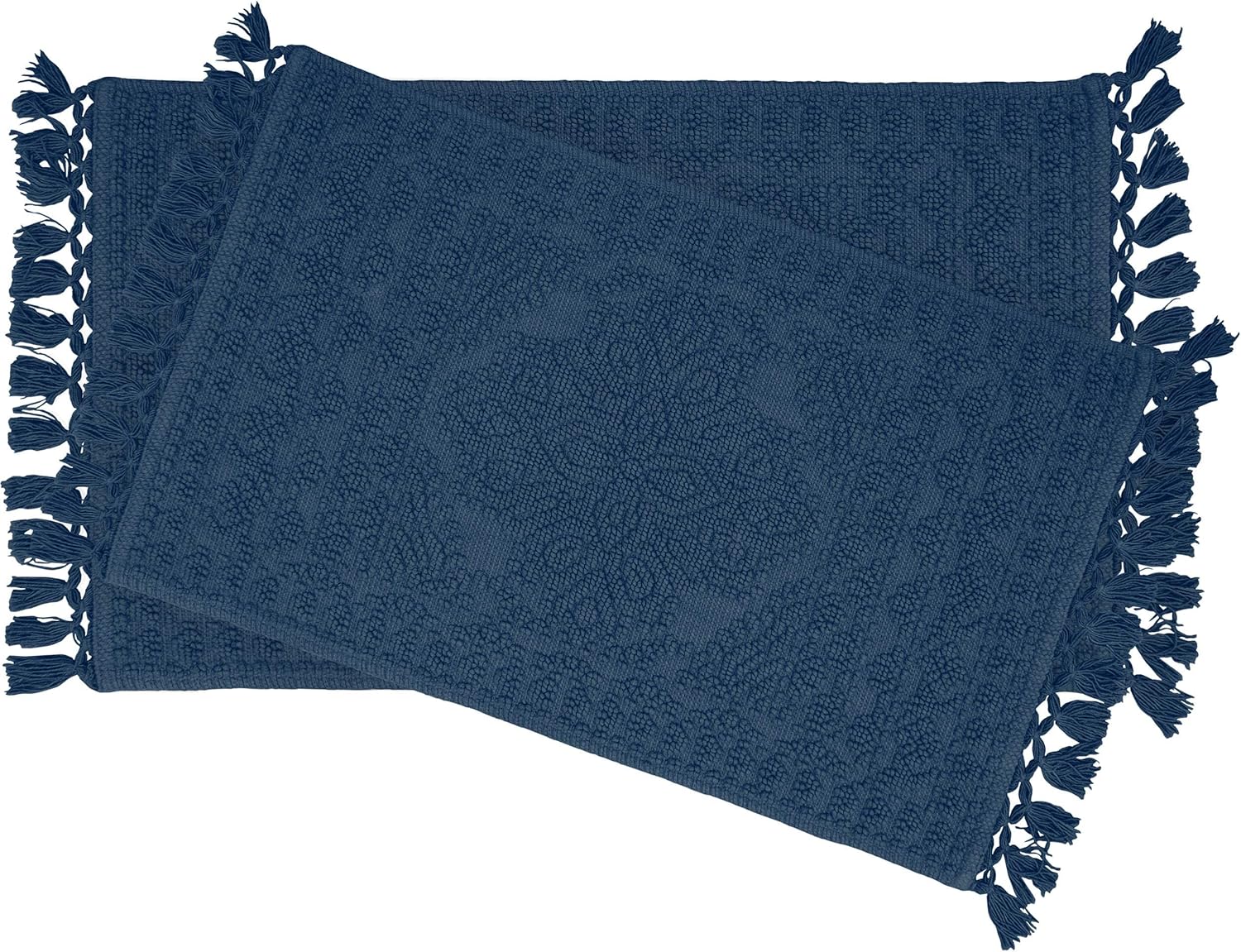 French Connection – Alfombra Nellore de baño con flecos