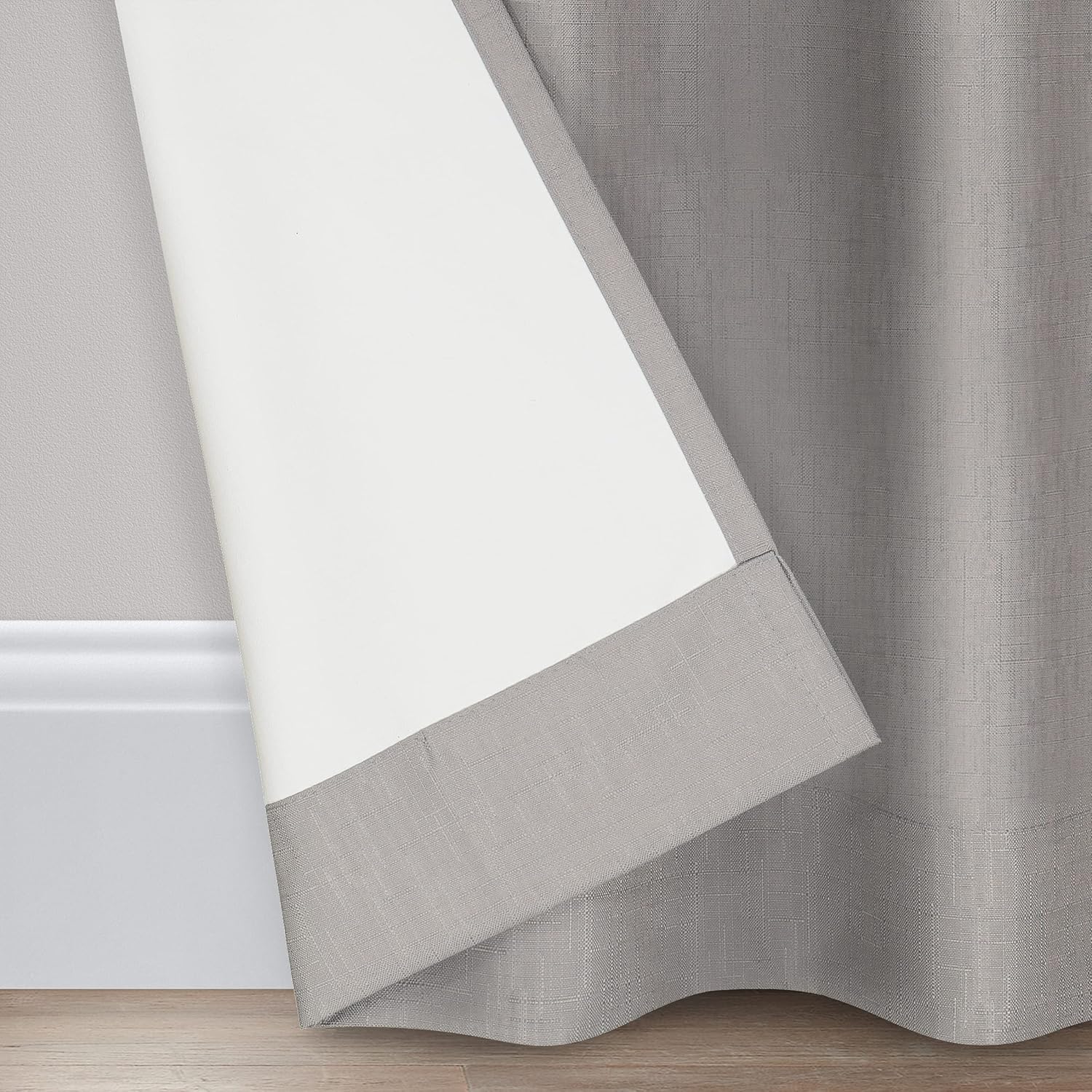 Eclipse Kendall – Cortinas térmicas blackout modernas con pasabarras para cortinero, para ventana de dormitorio o sala (1 panel), 42 x 84 pulgadas,