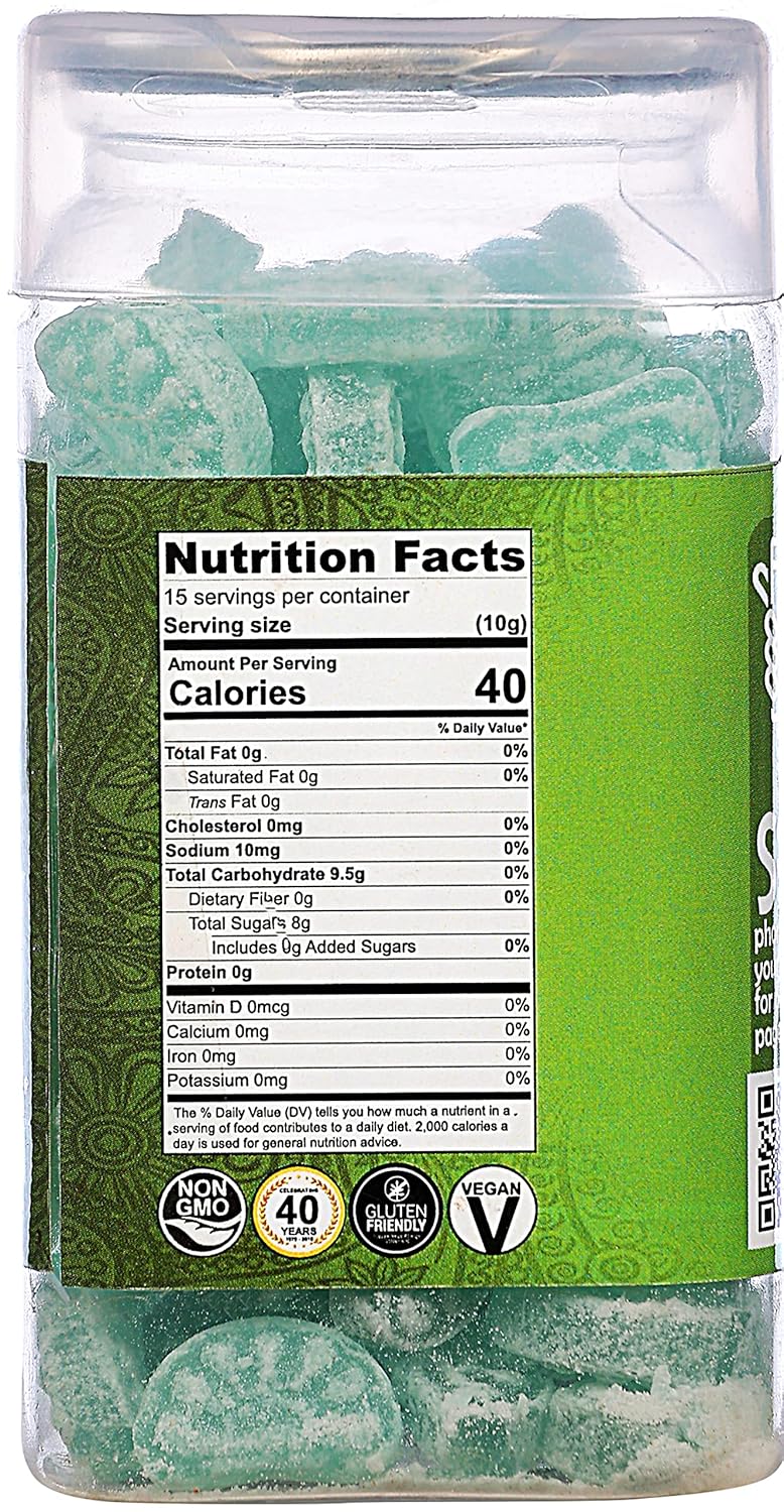 Rani Mint Candy – Caramelo de menta de 5.25 onzas (5.29 oz) sellado al vacío, parte superior fácil de abrir, recipiente resellable  Indian Tasty