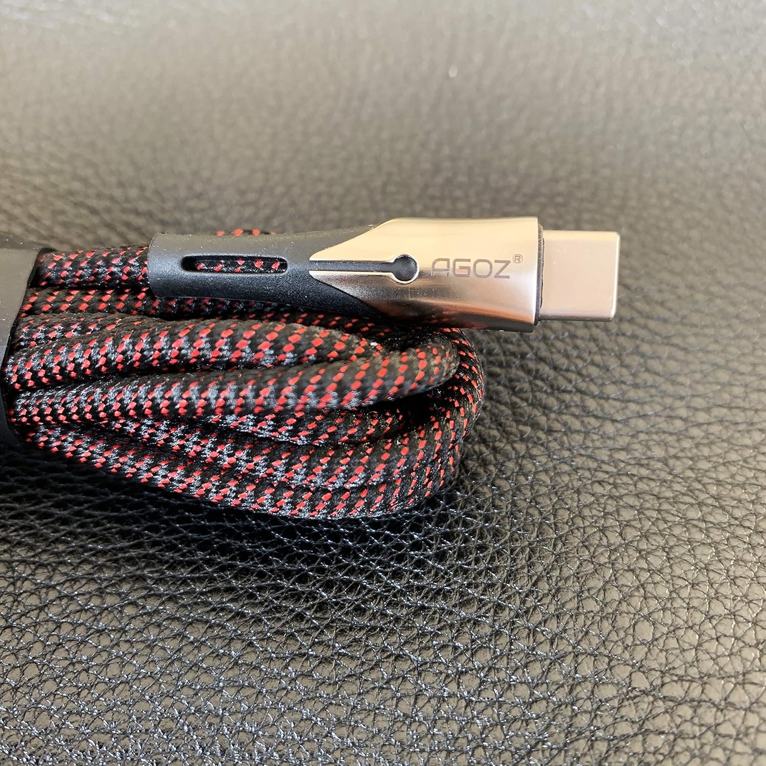 Cable USB C AGOZ 3A de 6 pies con luz LED, cargador rápido compatible con Samsung Galaxy S24 S23 S22 S20, A03s A14 A15 A24 A34 A32 A53 A54, Z Fold 5