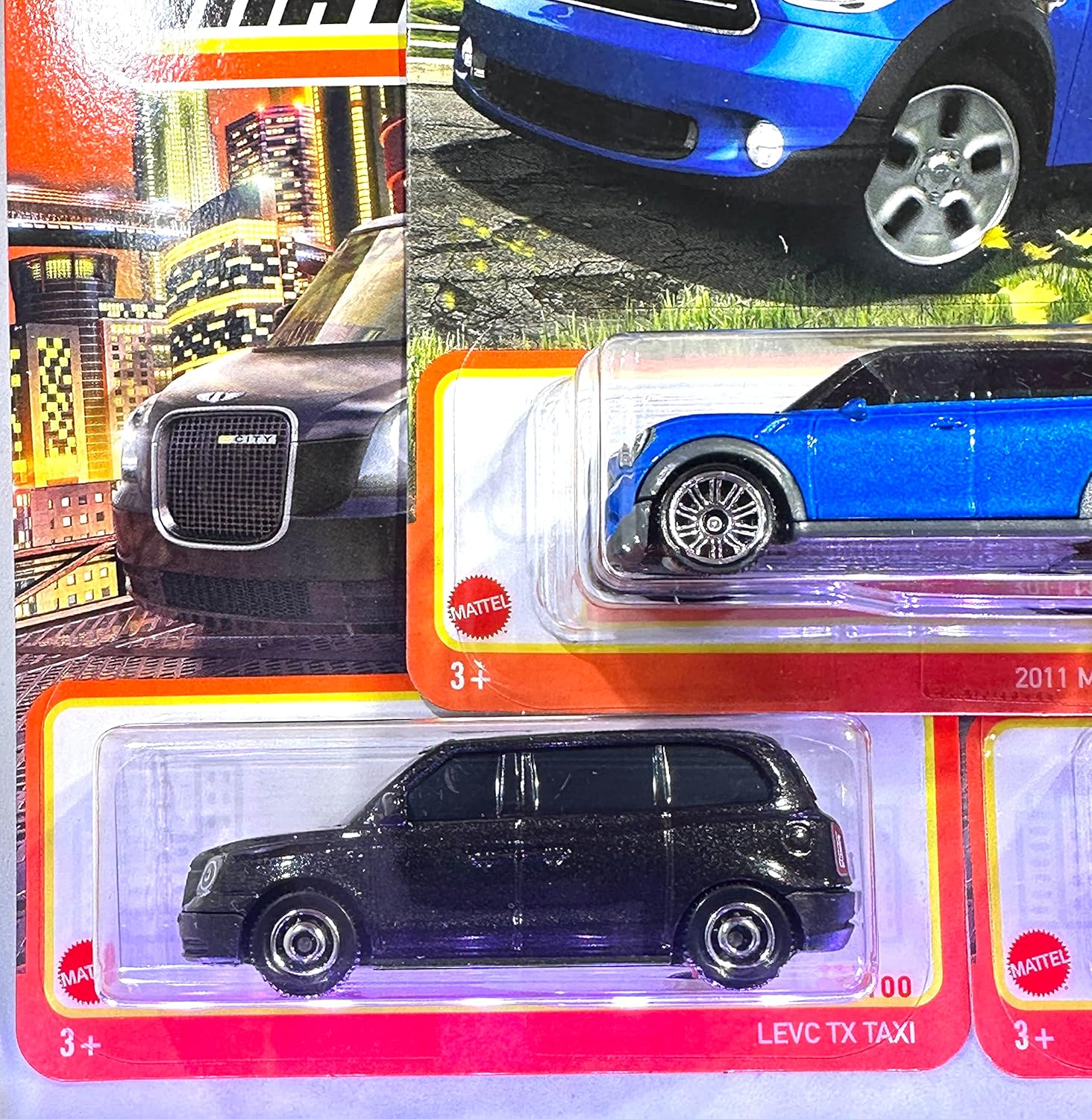 Matchbox – Paquete de 5 unidades – Europeo – Bentley – Fiat – Alfa Romeo – Mini – Levc – Menta  NrMint – Se envía burbujas envueltas en una caja con