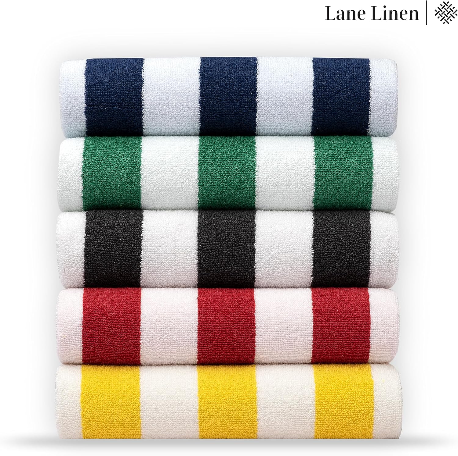 LANE LINEN Paquete de 2 toallas de playa de gran tamaño, 100% algodón, toalla de playa extra grande, toallas de piscina altamente absorbentes para