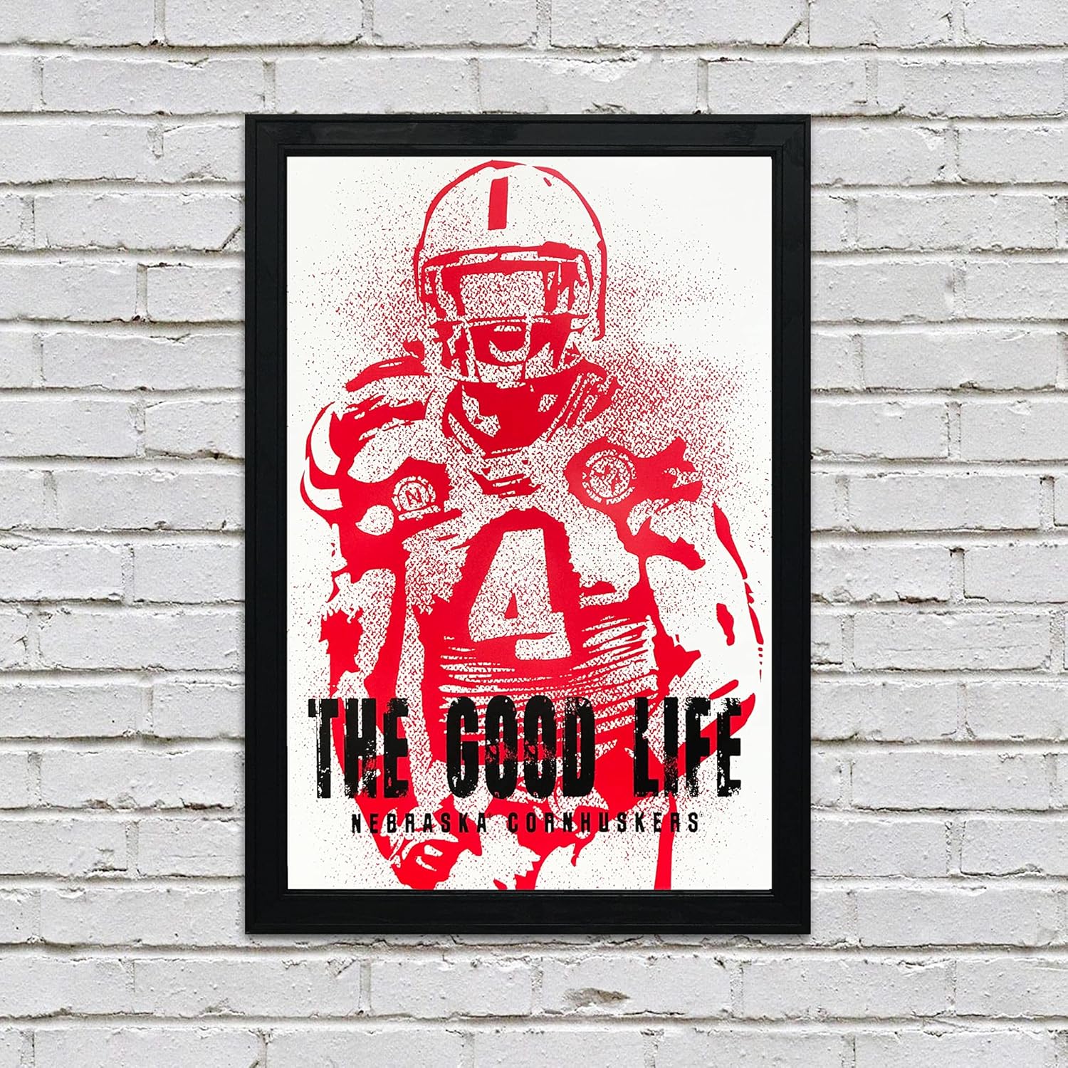 Nebraska Cornhuskers Art Print Gift (The Good Life)