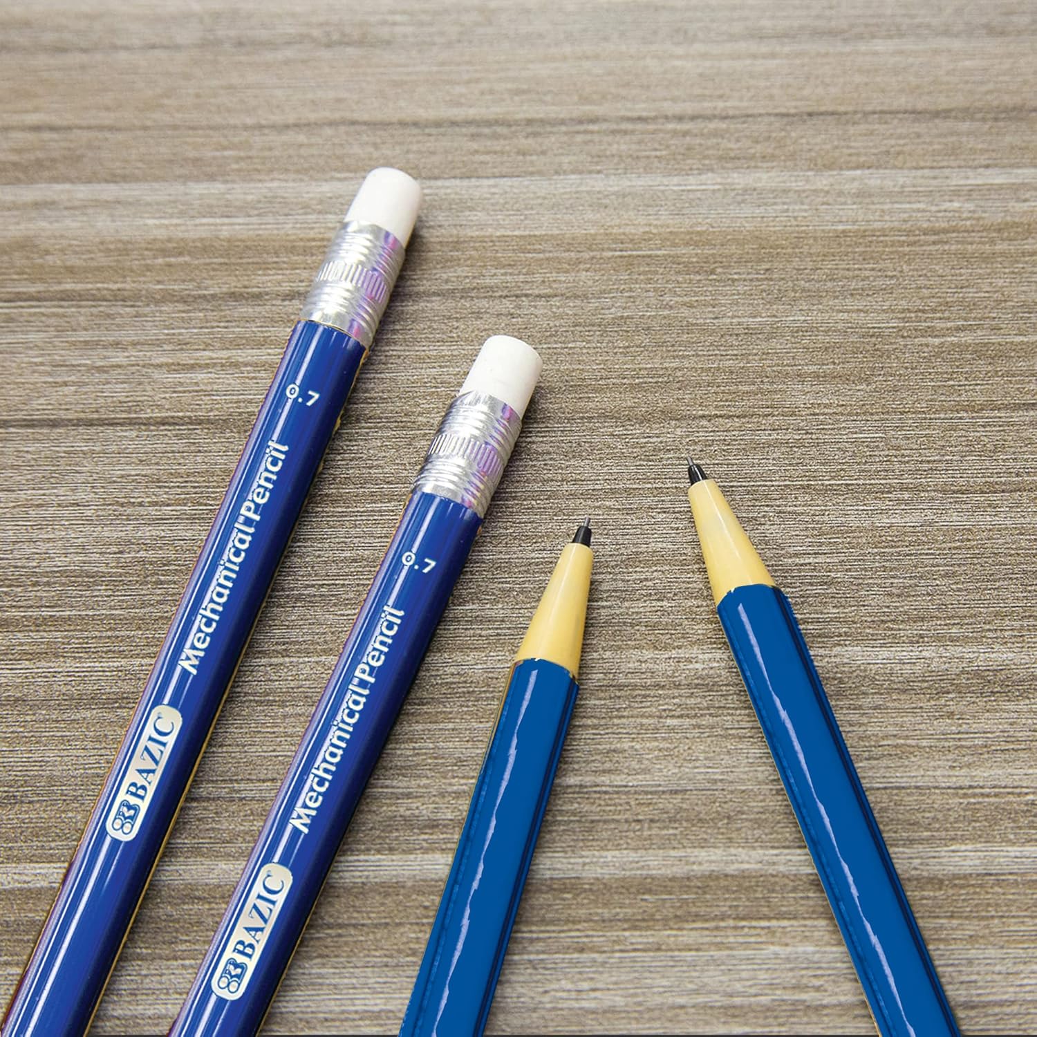 BAZIC Azure – Portaminas (0.028 in, 2B, 4 unidades) (728)