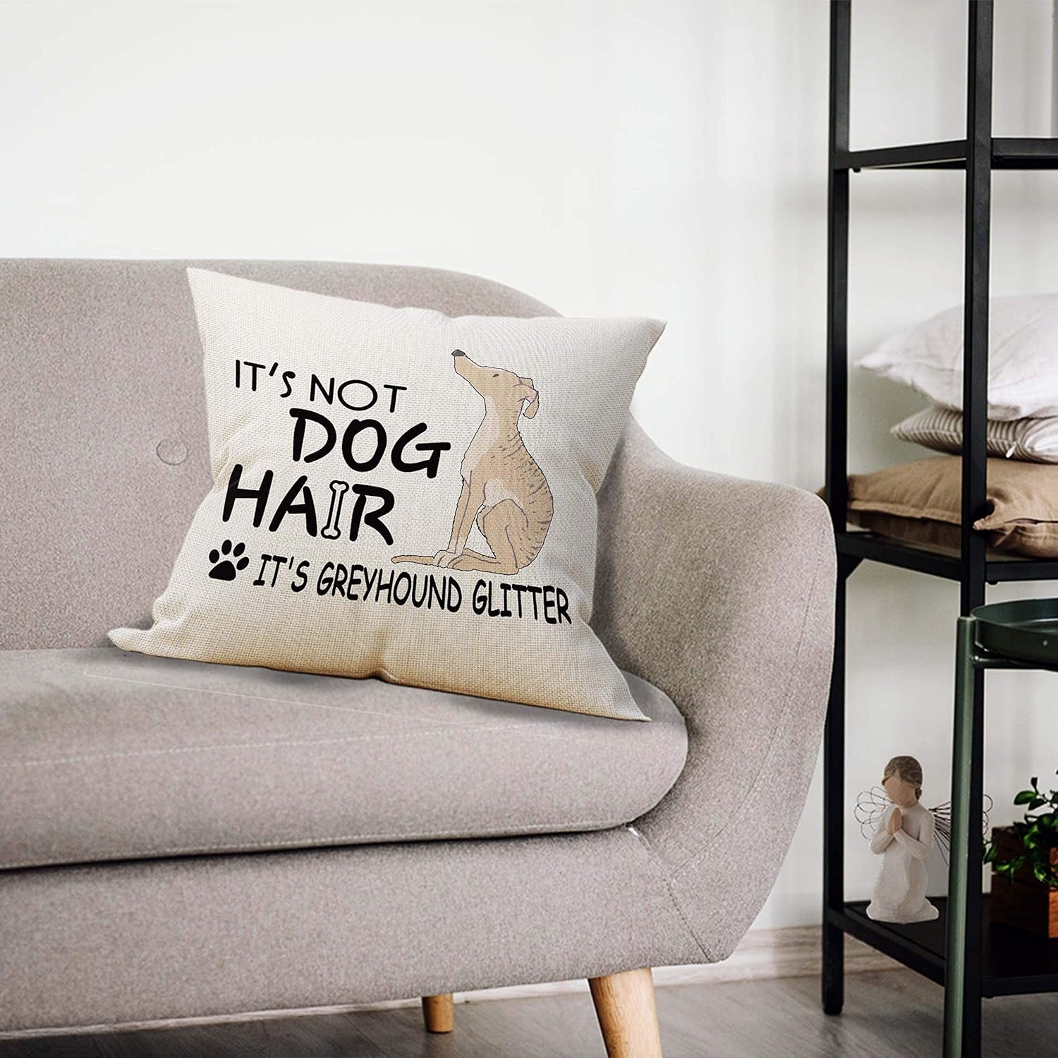 Fundas de almohada Greyhound de 18 x 18 pulgadas, regalos de galgo, regalos de galgos italianos, almohada de galgo, reservado para la almohada de
