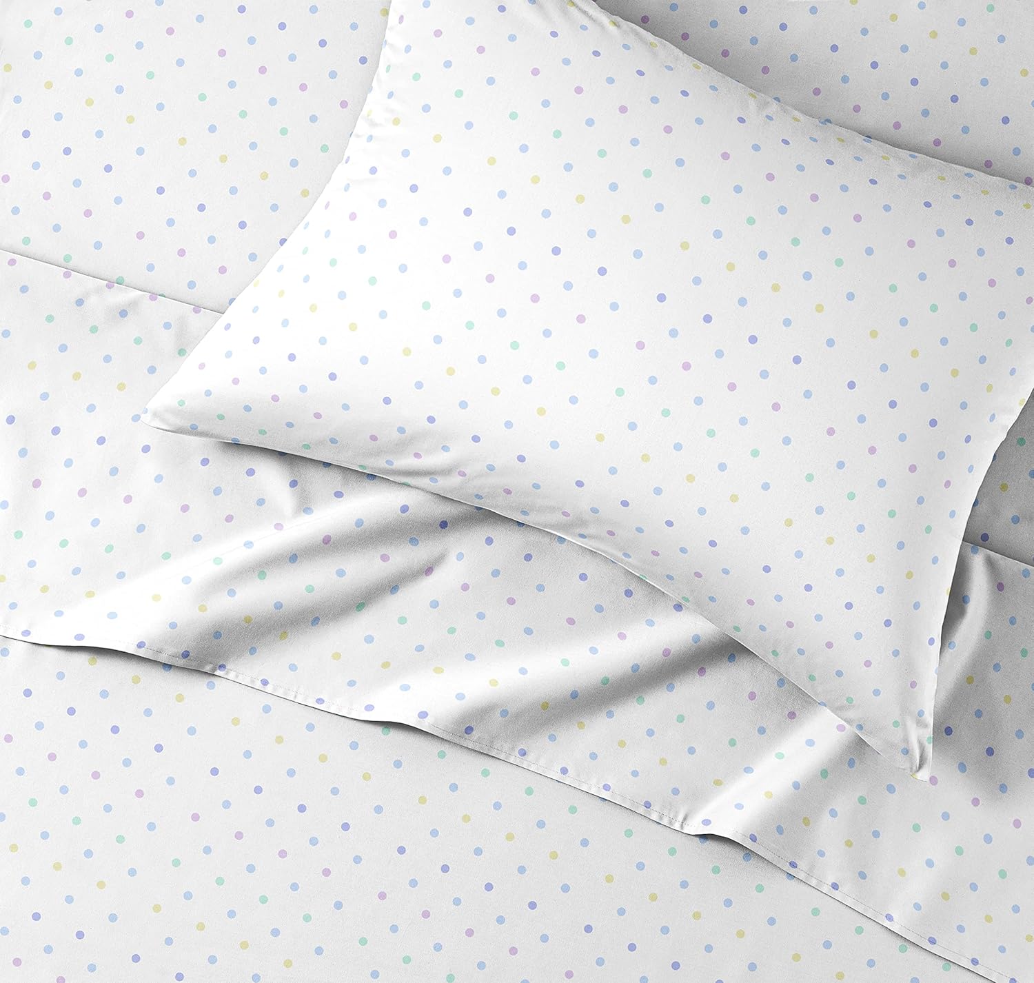 Juego de sábanas de lunares para niños, de tamaño individual, sábanas divertidas para camas individuales, sábanas para niños pequeños y adolescentes