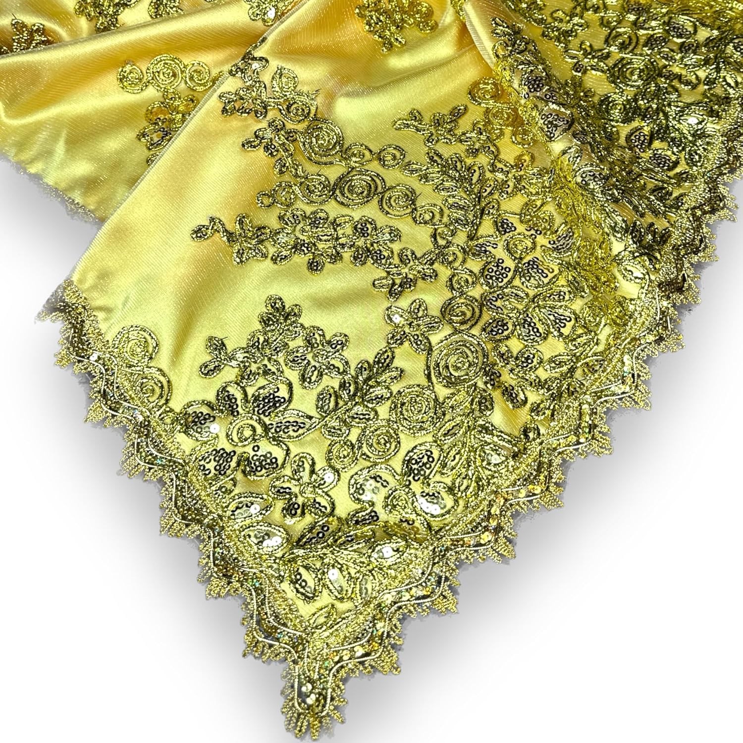 Pañuelo de Oshun. Orishas Altar Scarf  Mantel de Altar para Orishas  Pañuelo Trono Oshun  Santeria Cloths (X-Large)