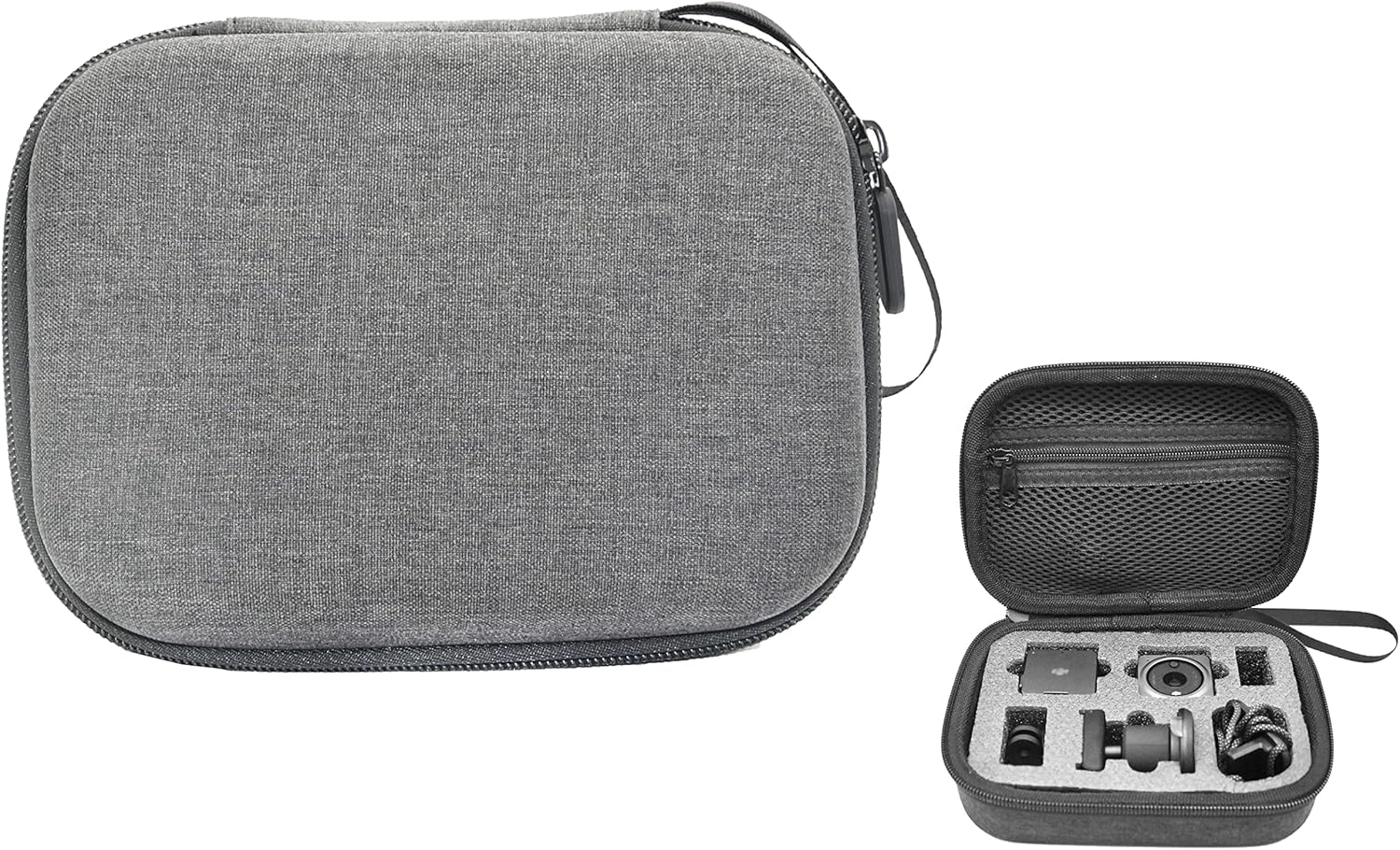 VGSION Funda de transporte para DJI Action 2 Combo de doble pantalla con carcasa dura interior de espuma portátil