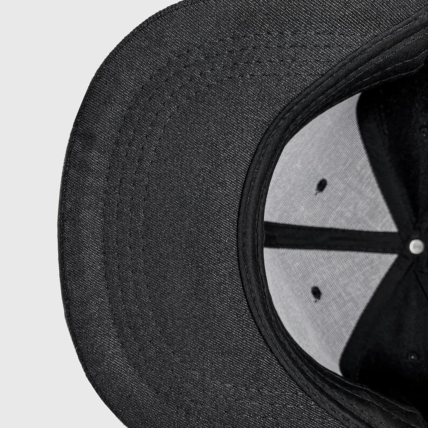 Sombreros Snapback para hombre, gorra negra plana con visera de camionero a presión, sombrero de calavera ajustable, para parrilla, pescador