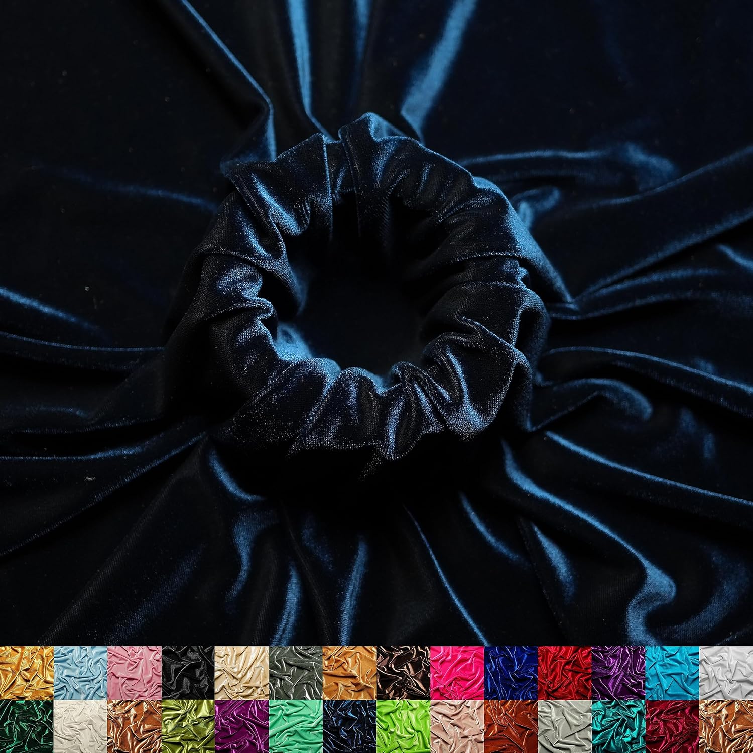 The Yard – Tela de terciopelo elástico de tela de hielo, 60 pulgadas de ancho, tela elástica suave para coser ropa, disfraces, manualidades, 90%