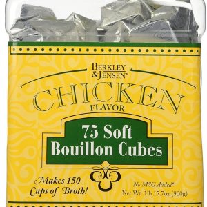Berkley & Jensen – 75 cubos de caldo suaves con sabor a pollo (recipiente de 1 libra y 15.7 onzas) Berkley & Jensen – 75 cubos de caldo suaves con sabor a pollo (recipiente de 1 libra y 15.7 onzas)