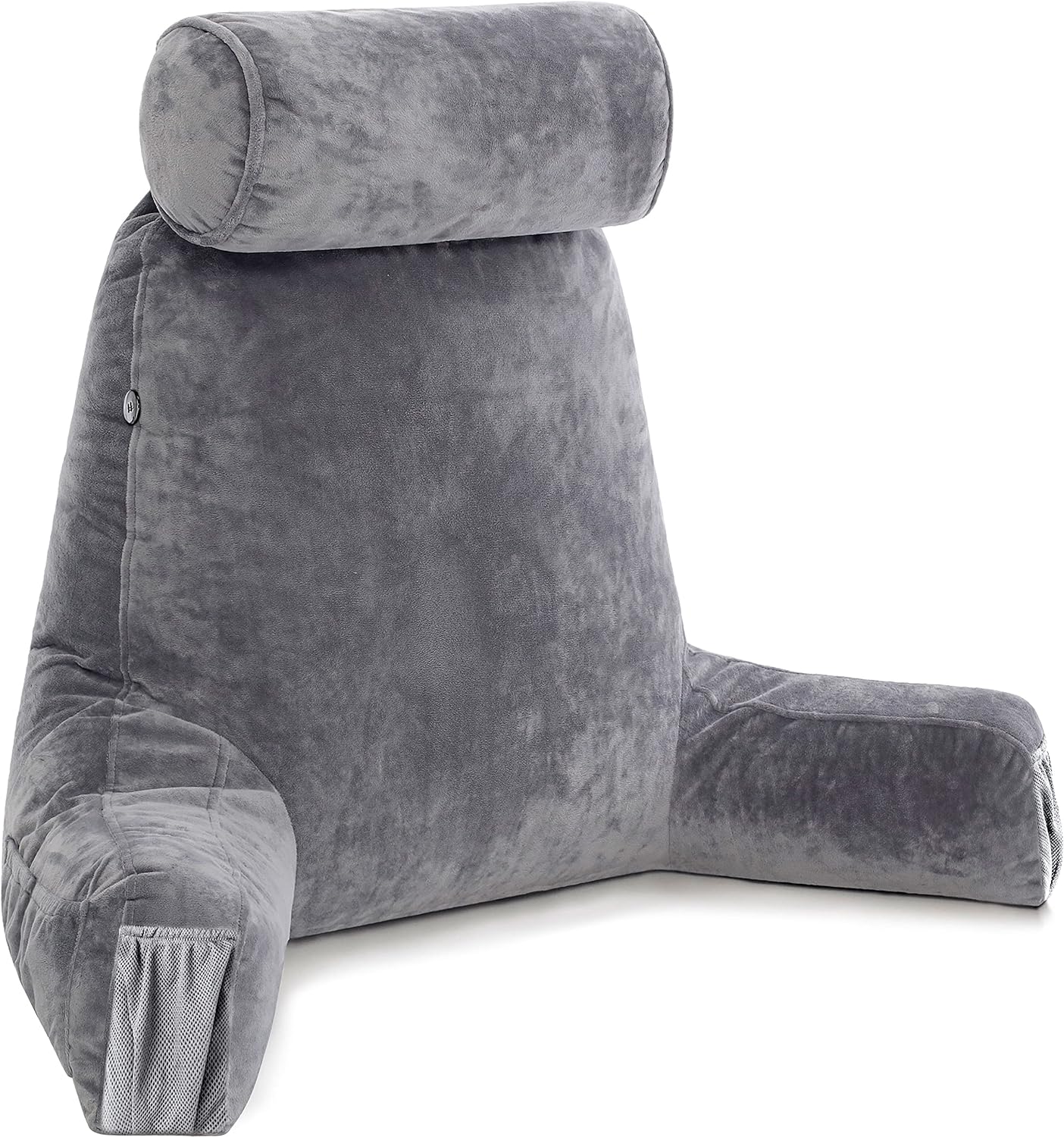 Almohada para marido, tamaño mediano, respaldo para niños, adolescentes, adultos pequeños  almohadas de lectura con brazos, loft ajustable, espuma