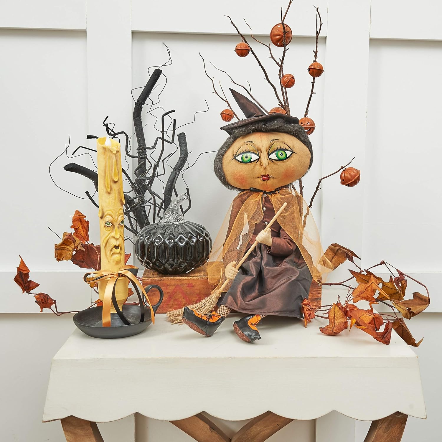 C&F Home Velas LED sin llama de Frick & Frack de Halloween, figuras de decoración del hogar de Joe Spencer, figuras de decoración del hogar A2,