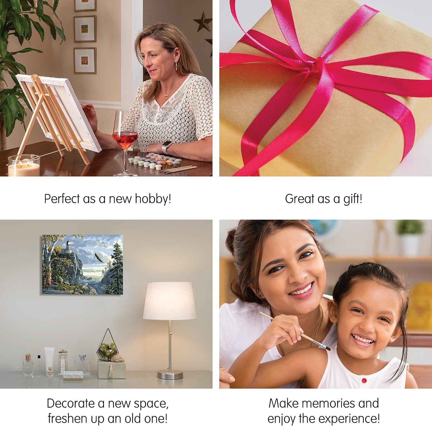 Ledgebay – Pintura por número para adultos  Kits de pintura por números, pintura sin arrugas por números para adultos principiantes, 12 x 16