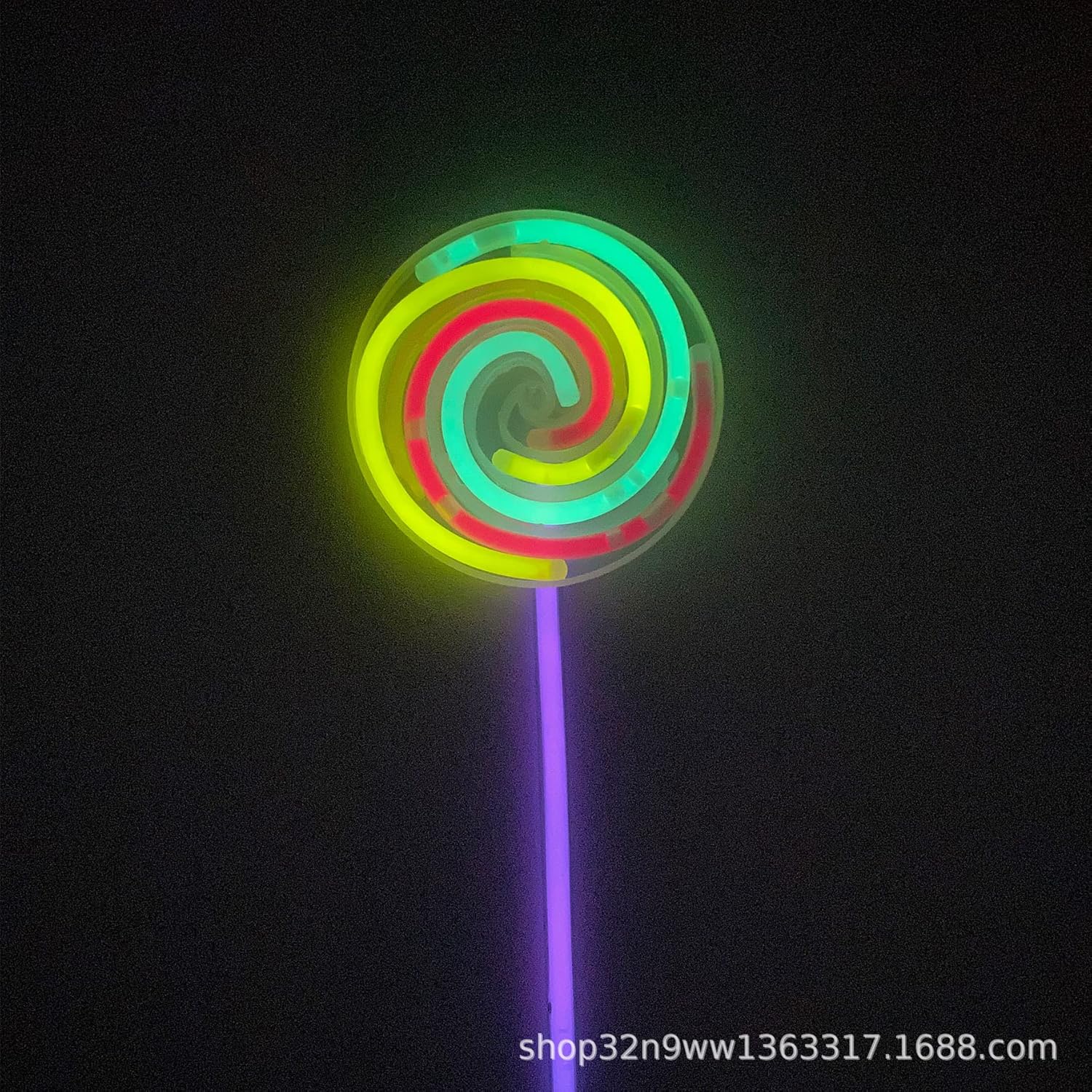 Palillos de luz incandescente, palillos de luz, palillos giratorios, piruleta fluorescente, molino de viento giratorio, parte superior, colorido,
