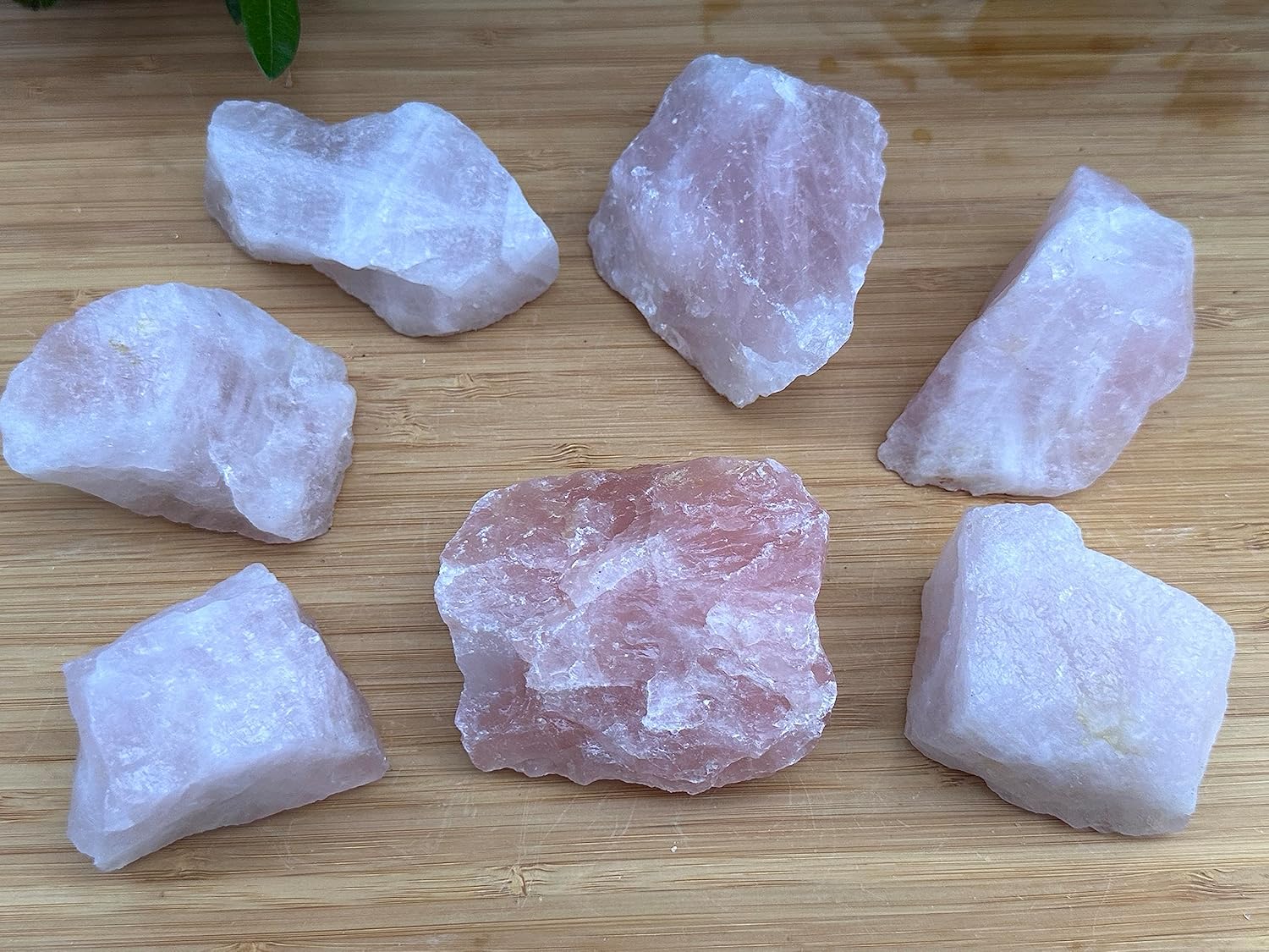 Piedras naturales ásperas de cuarzo rosa grande, cuarzo rosa crudo de 2.5-4 pulgadas, cuarzo rosa, piedra de amor, cristales curativos, 0.25-2 libras