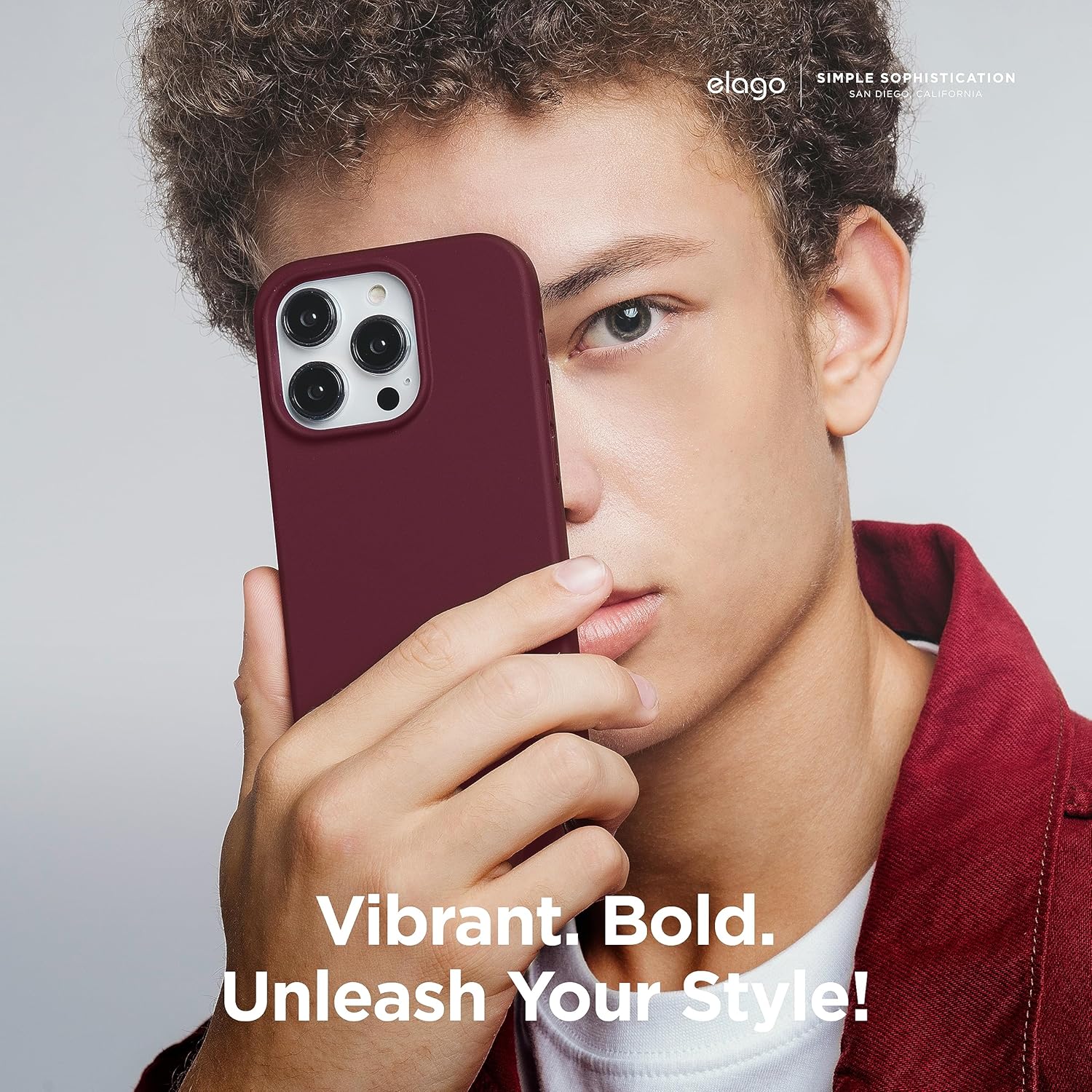 elago Compatible con iPhone 15 Plus, funda de silicona líquida, funda protectora de cuerpo completo, a prueba de golpes, funda delgada para