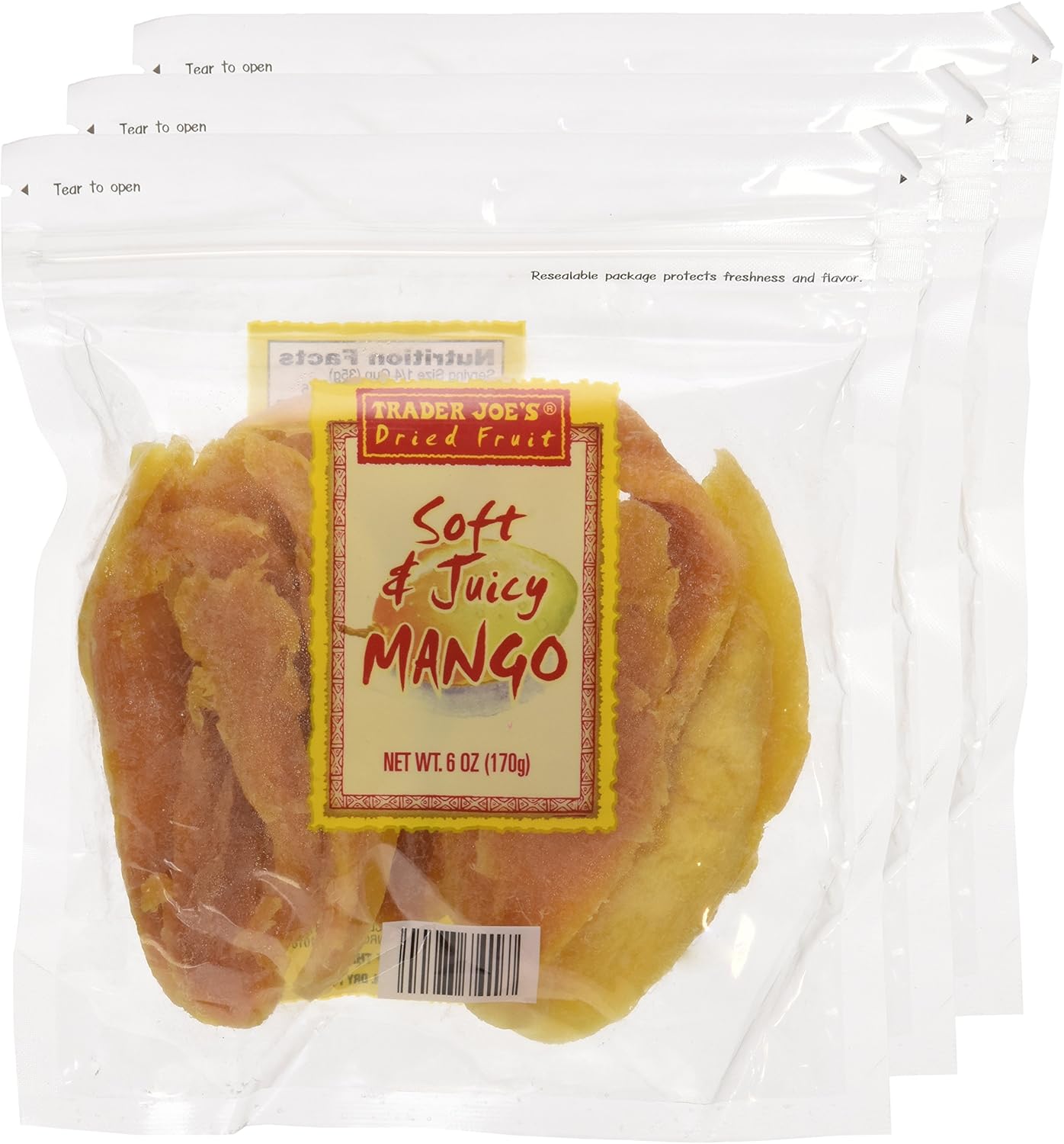 Trader Joe’s – Mango suave y jugoso de frutas secas (paquete de 3)