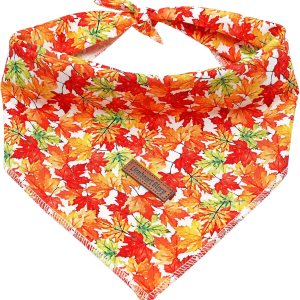 Lionheart glory Bandana de otoño para perro, 1 paquete de bufanda lavable suave para perro, pañuelo cuadrado ajustable para perros medianos y grandes Lionheart glory Bandana de otoño para perro, 1 paquete de bufanda lavable suave para perro, pañuelo cuadrado ajustable para perros medianos y grandes