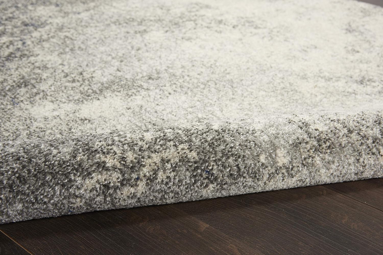 Nourison – Alfombra de área Passion color carbónmarfil, de 6 pies, 7 pulgadas x 9 pies, 6 pulgadas, moderna, abstracta, fácil de limpiar, no
