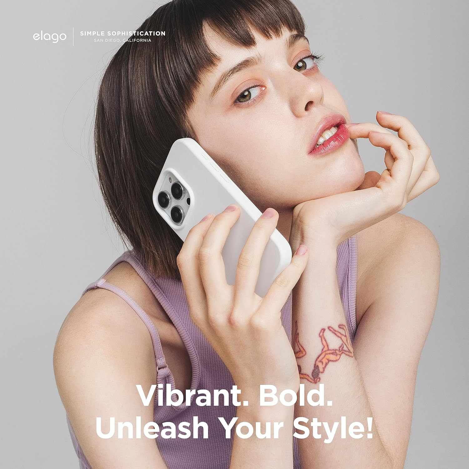 elago Compatible con iPhone 15 Pro Max, funda de silicona líquida, funda protectora de cuerpo completo, a prueba de golpes, funda delgada para