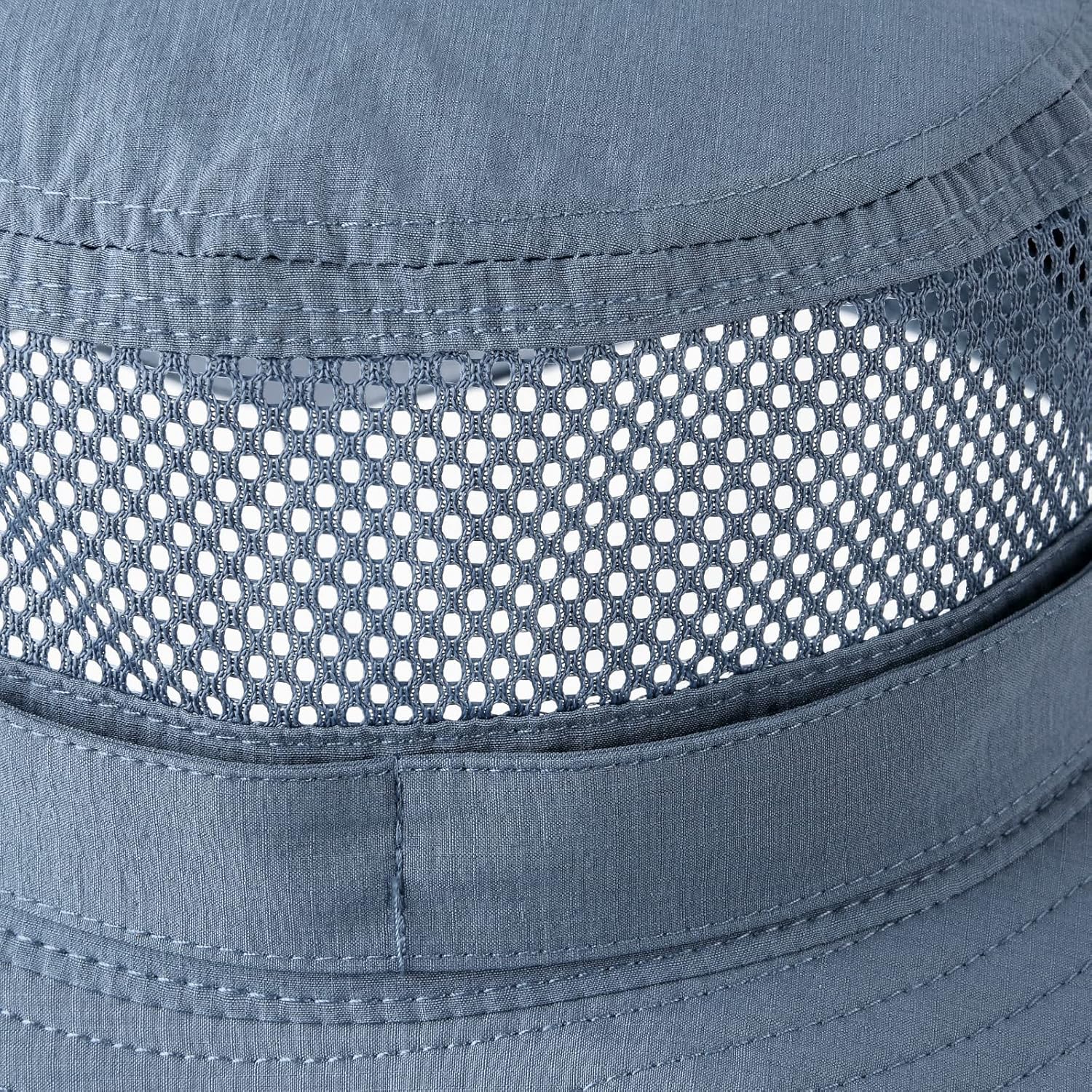 Sombrero de sol de malla al aire libre para hombre, sombrero de protección solar de ala ancha, sombrero de pesca y senderismo