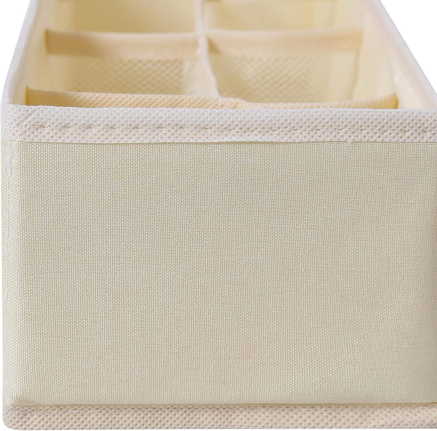 Qozary Paquete de 3 divisores organizadores de cajones de ropa interior, cajas de almacenamiento plegables para ropa, calcetines, lencería, ropa